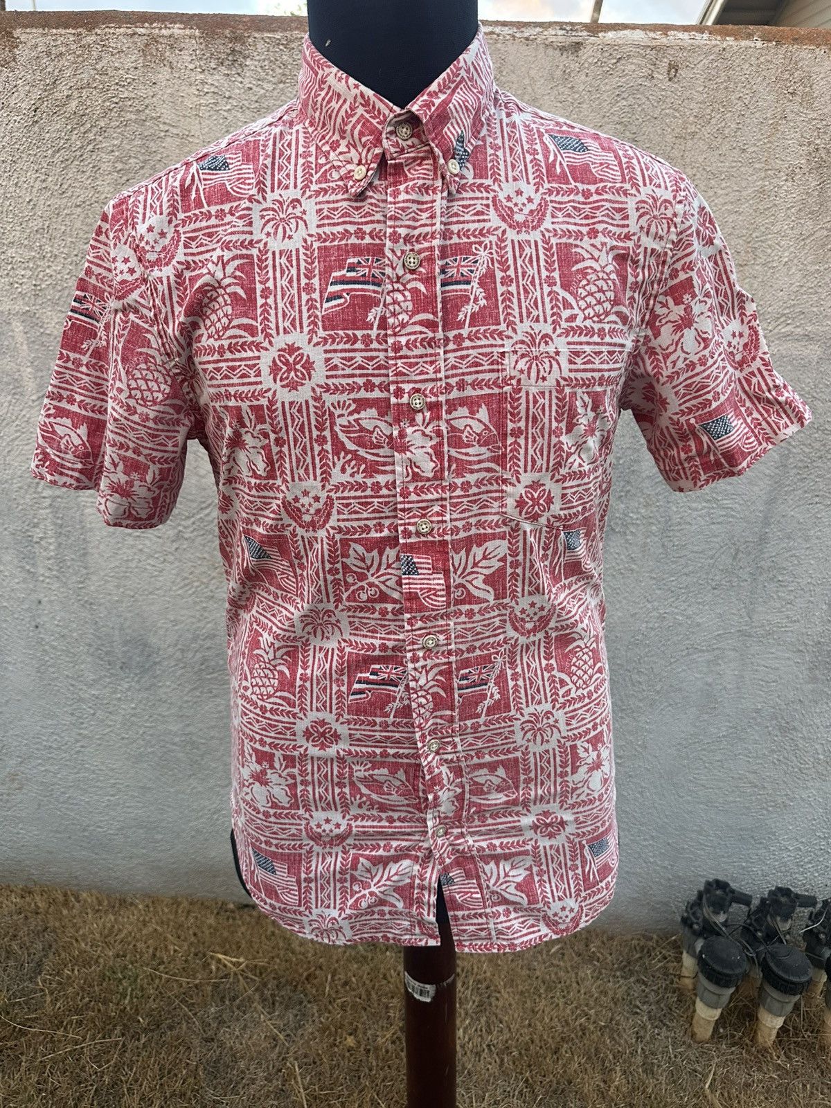 Reyn Spooner Reyn Spooner Tailored Fit Hawaiian Print Red Men's S Size US S / EU 44-46 / 1 - 1 Thumbnail