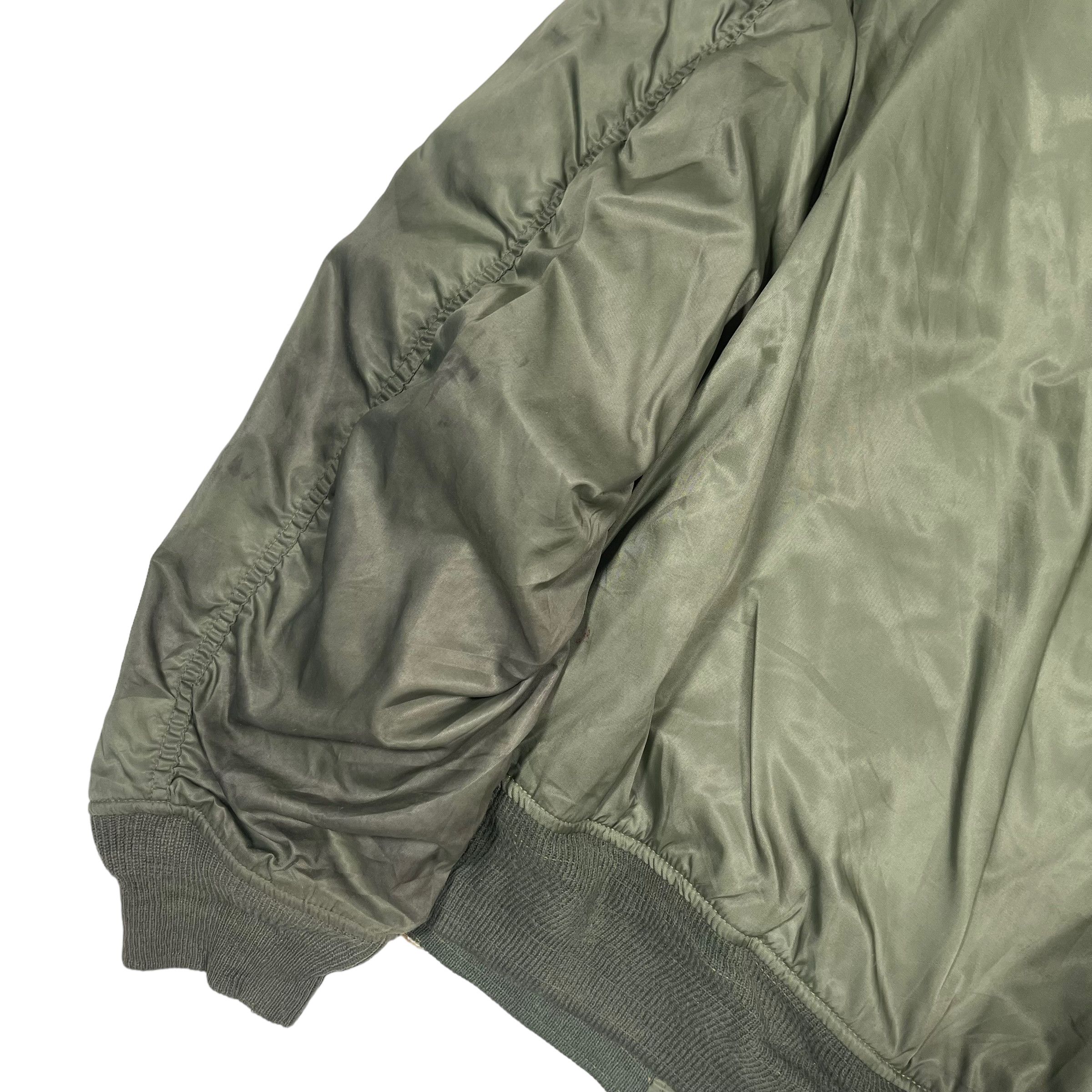 Vintage Vintage 1990s MA-1 Bomber Air Force Nylon Reversible Jacket Size US XL / EU 56 / 4 - 9 Thumbnail
