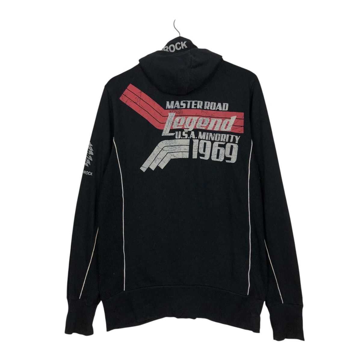 Japanese Brand Vintage R Spirit Motorcycle Graphic Zip Hoodie Black Size US L / EU 52-54 / 3 - 8 Thumbnail