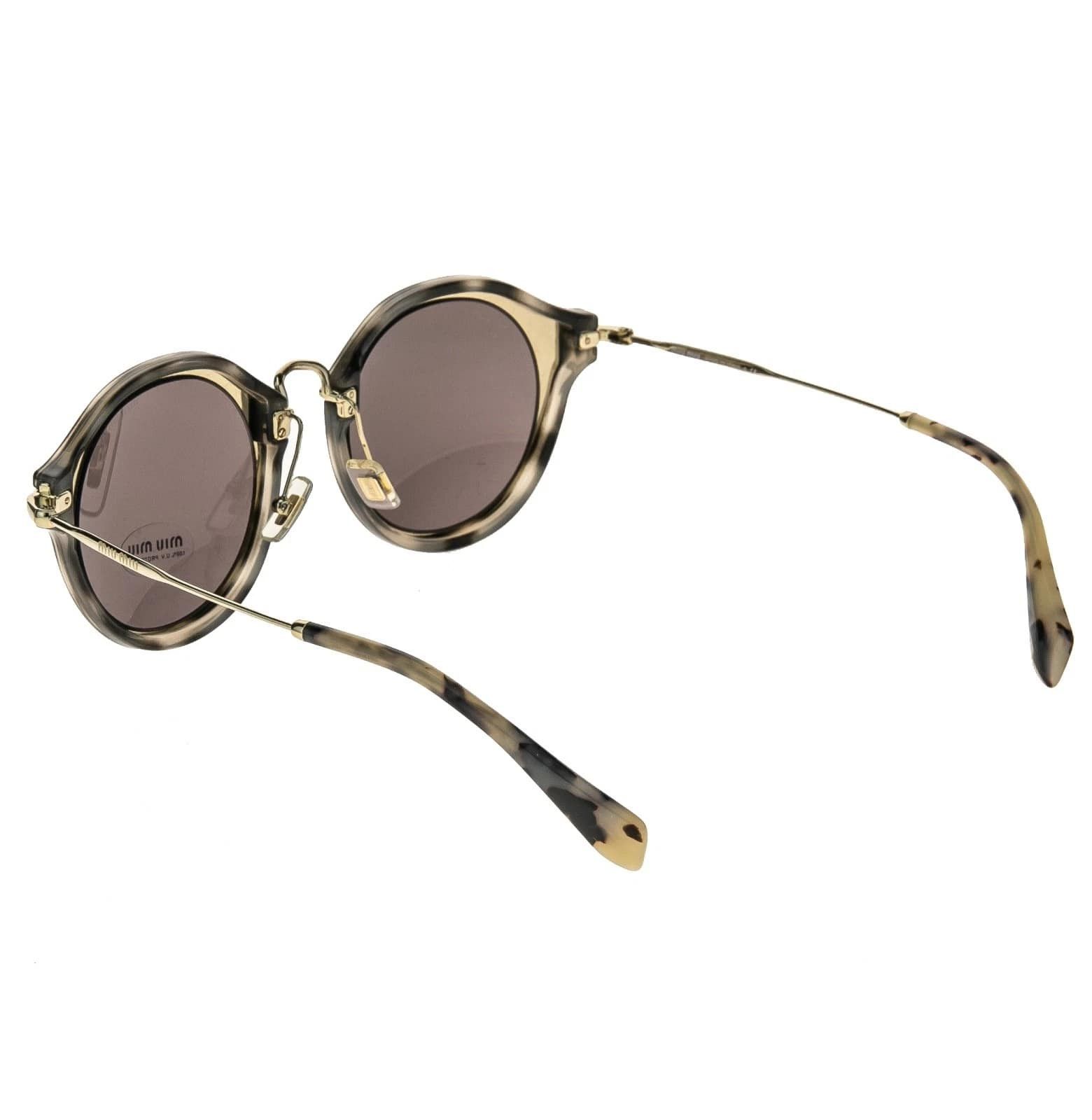 Miu Miu MIU MIU MU51SS NOIR 51S Sand Havana Rose Gold Sunglasses Size ONE SIZE - 7 Thumbnail