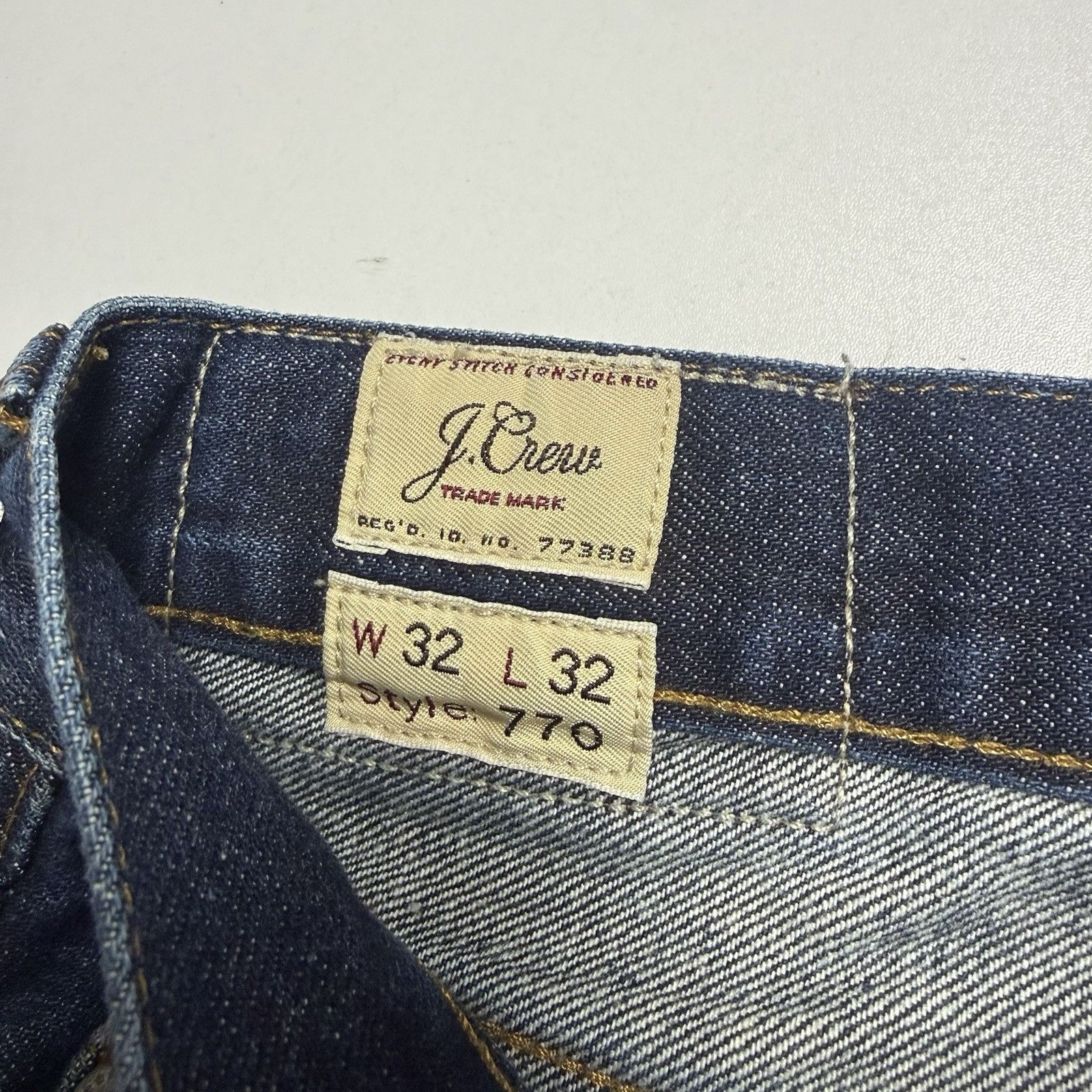 J.Crew J Crew Men’s Size 32x32 Straight Leg Jeans Blue Denim Dark W Size US 32 / EU 48 - 7 Thumbnail