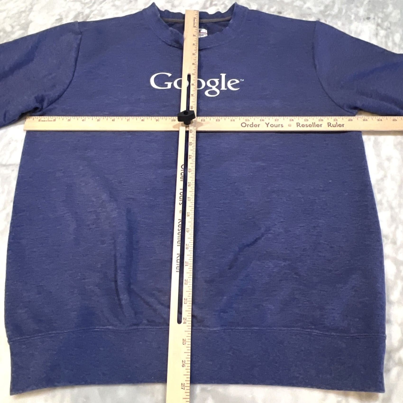 Anvil VINTAGE Anvil Sweatshirt Men L Crew Neck Long Sleeve Blue Google Logo 90s Mens Pullover Lightweight Lightweight 90s (Note: Avoid duplication) Size US L / EU 52-54 / 3 - 6 Thumbnail