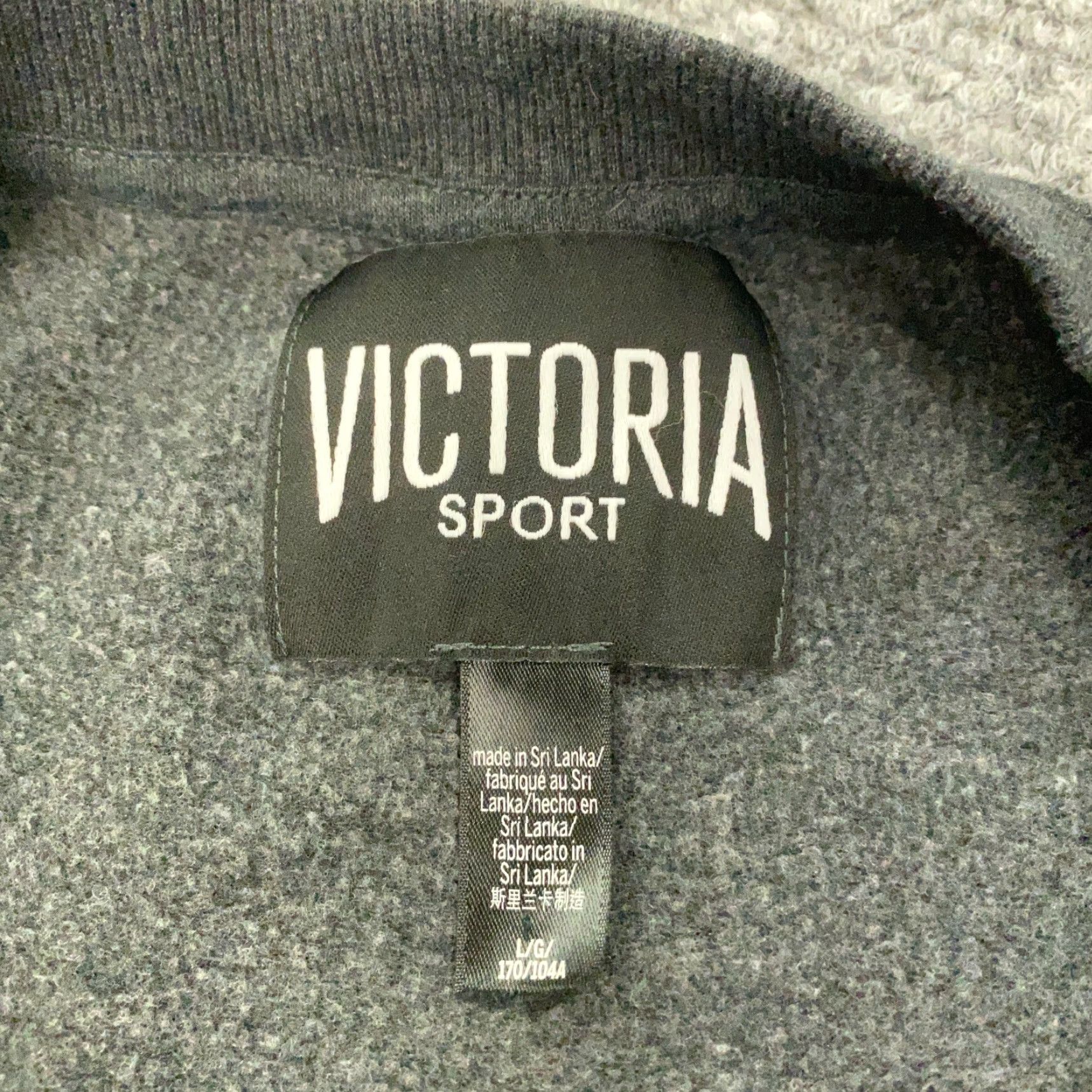 Victoria's Secret Victoria Sport Sweatshirt Womens Large Gray Long Sleeve Lightweight Size L / US 10 / IT 46 - 4 Thumbnail