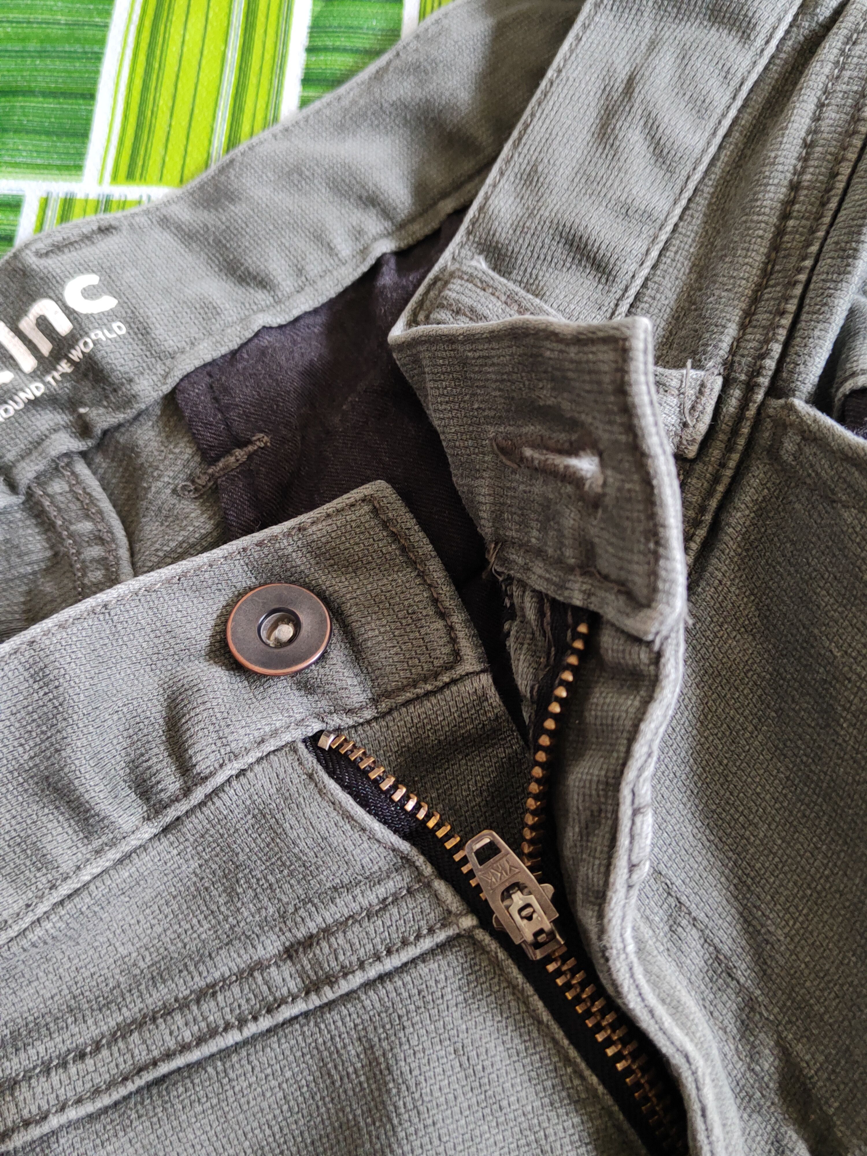 Japanese Brand Scot.Inc Olive Multipocket Tactical Denim Pants #S1469 Size US 30 / EU 46 - 13 Thumbnail