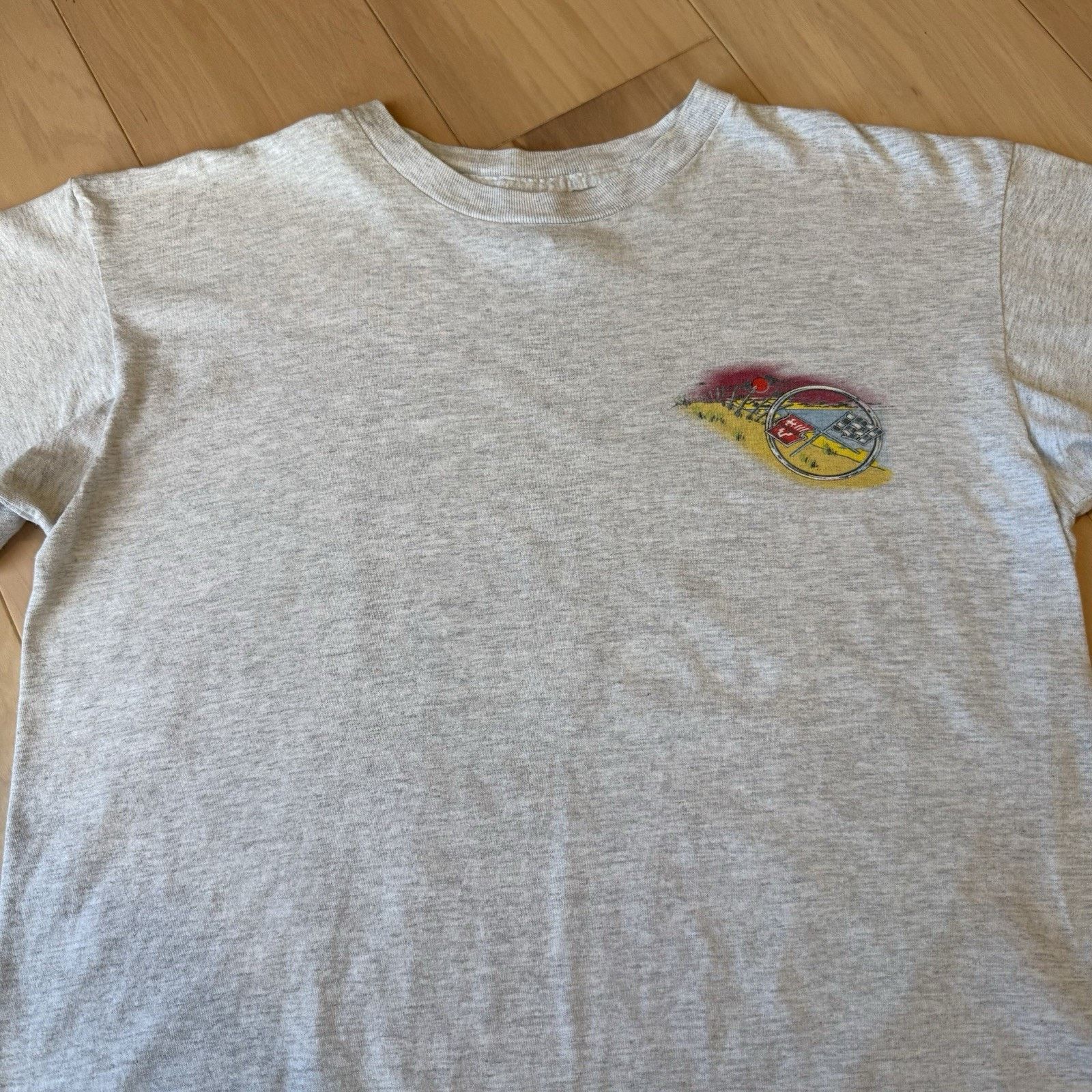 Vintage Vintage Chevrolet Corvette Shirt XL Gray 90s Made USA SSI Size US XL / EU 56 / 4 - 3 Thumbnail