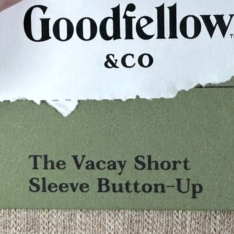Vintage VINTAGE: No Goodfellow & Co Shirt Mens 2XL Tan Beige Vacay Short Sleeve Button-Up Textured Size US XXL / EU 58 / 5 - 2 Thumbnail