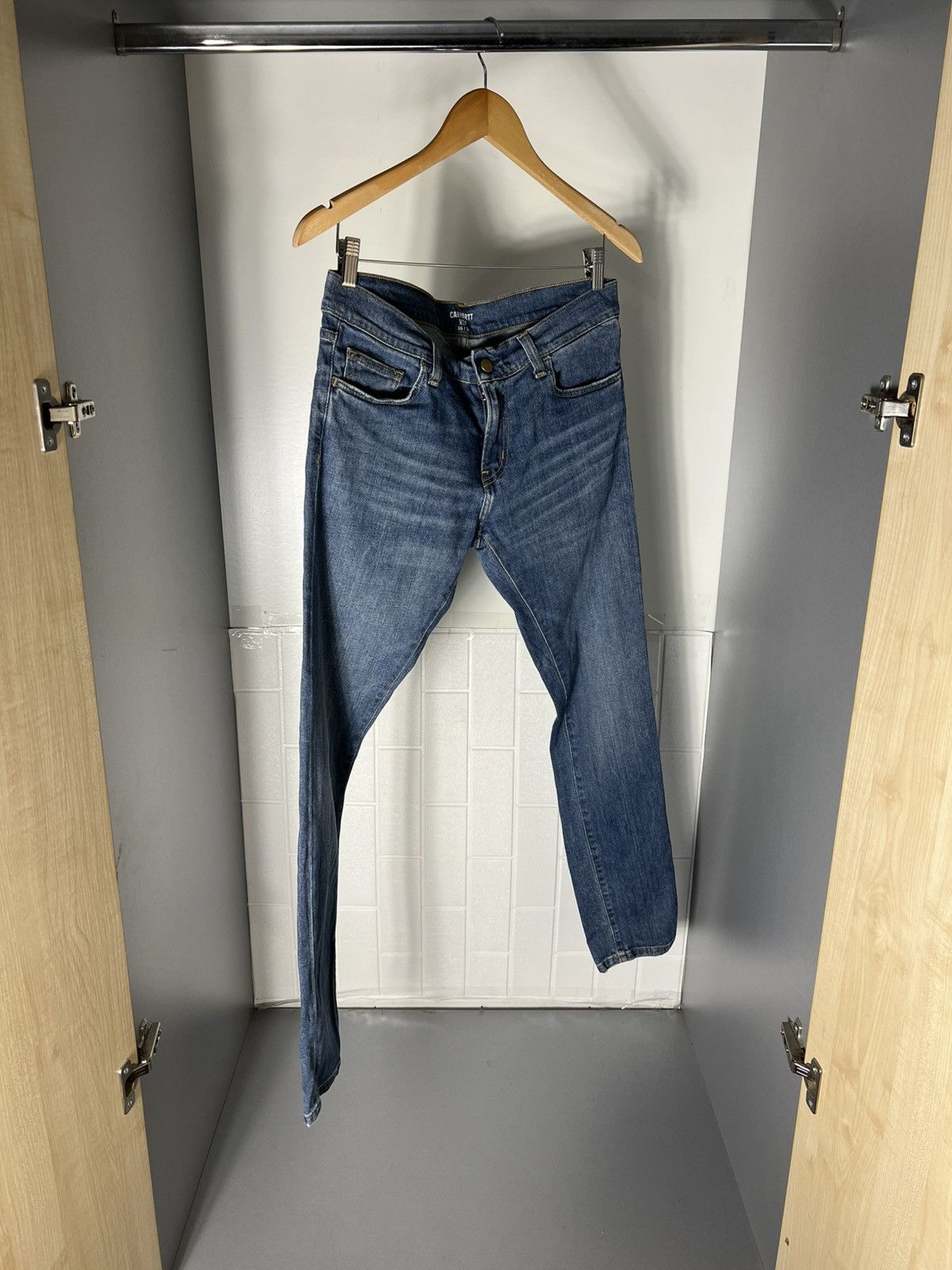 Carhartt VINTAGE CARHARTT WIP REBEL SKINNY DENIM JEANS CASUAL Y2K 90s Size US 30 / EU 46 - 7 Thumbnail