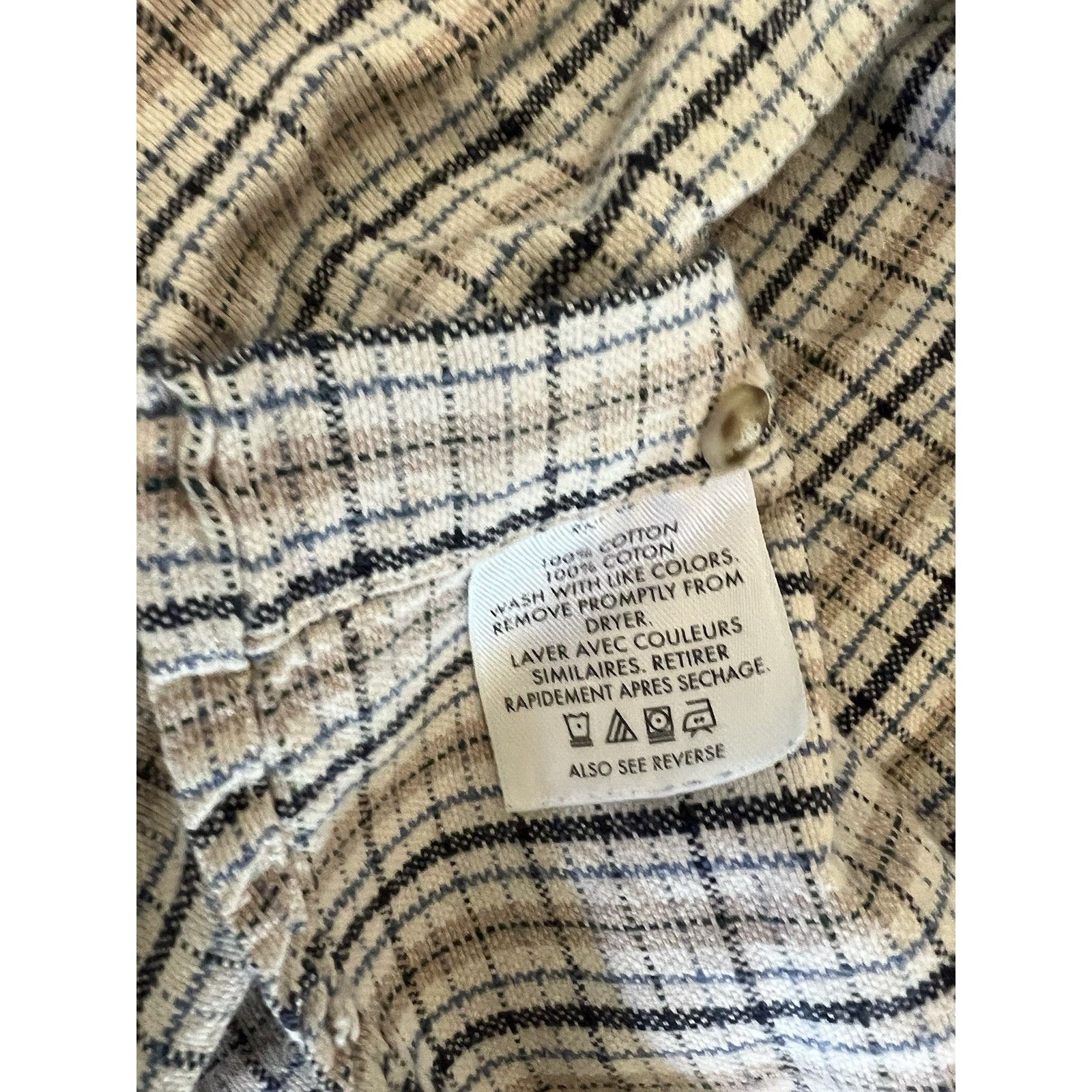 Pendleton Pendleton Long Sleeve Button Up White Tan Plaid Mens Shirt S Size US L / EU 52-54 / 3 - 7 Thumbnail