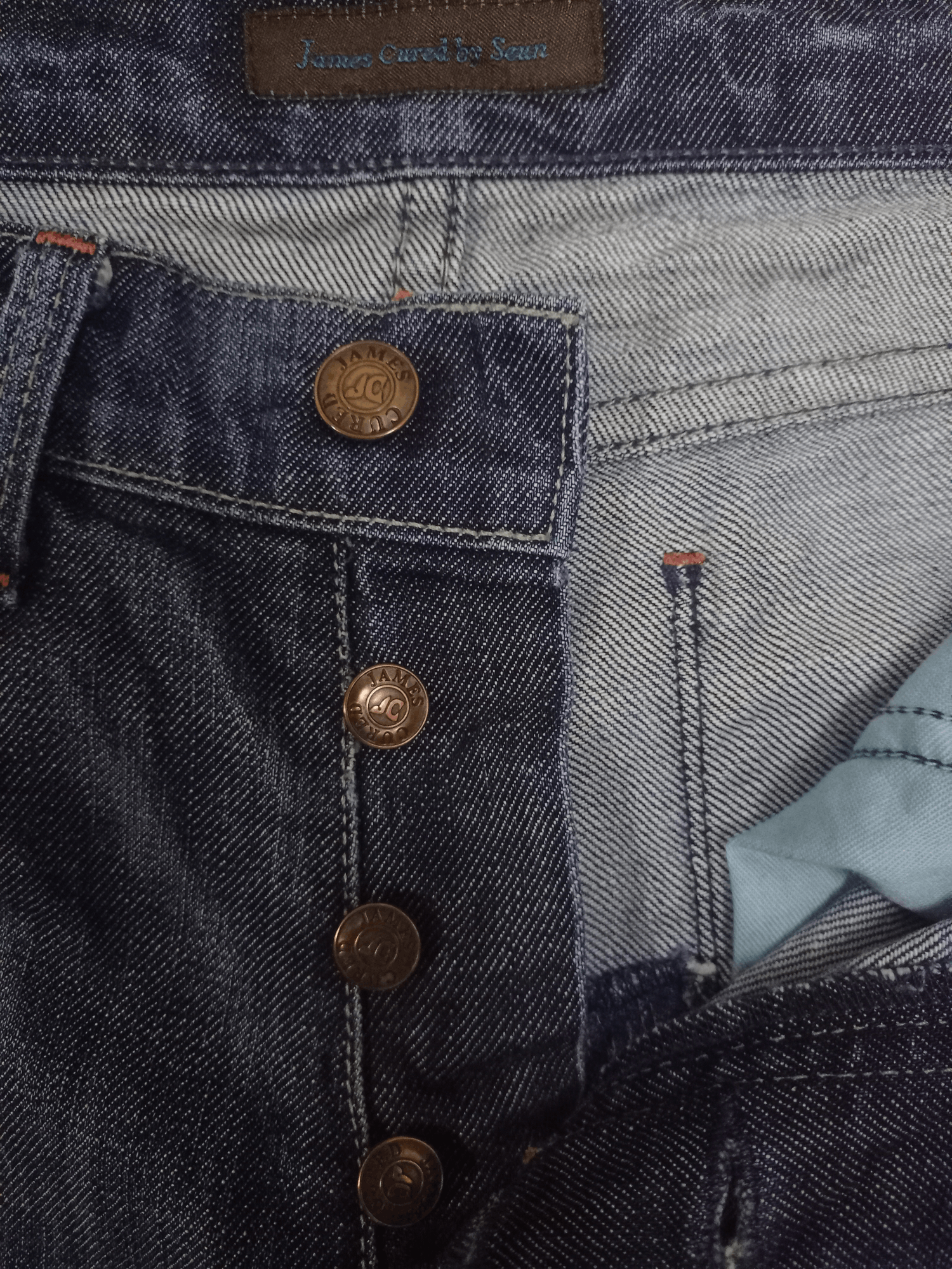 Other Vintage James Cured Blue Wash Distressed Flare Jeans Size US 31 - 5 Thumbnail
