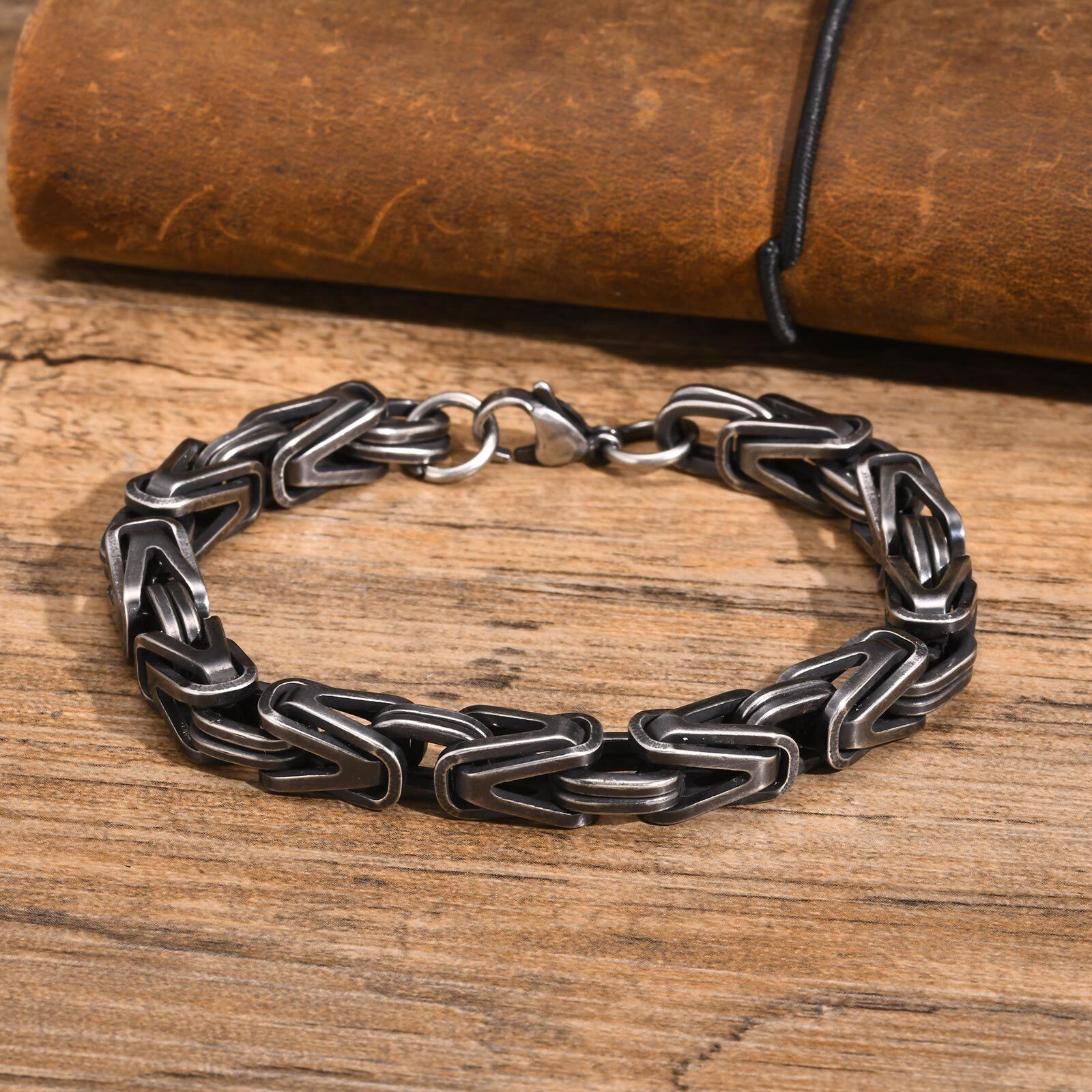 Jewelry 7" Byzantine Chain Bracelet Size ONE SIZE - 1 Thumbnail