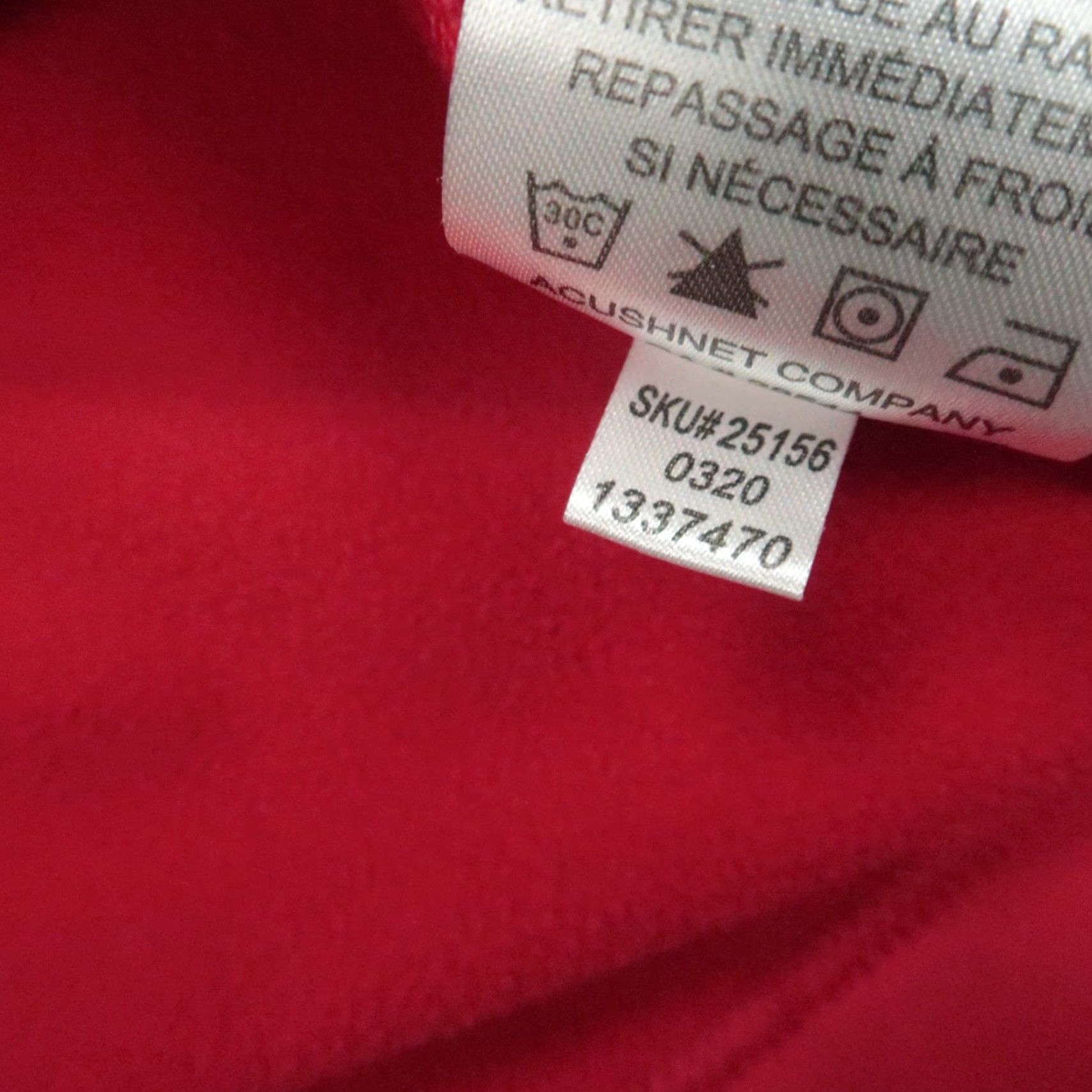 Footjoy FootJoy Pullover Mens M Red Crimson Pique Sport Midlayer 1/4 Zip Mock Neck Light Breathable Athletic Golf Shirt Size US M / EU 48-50 / 2 - 6 Thumbnail