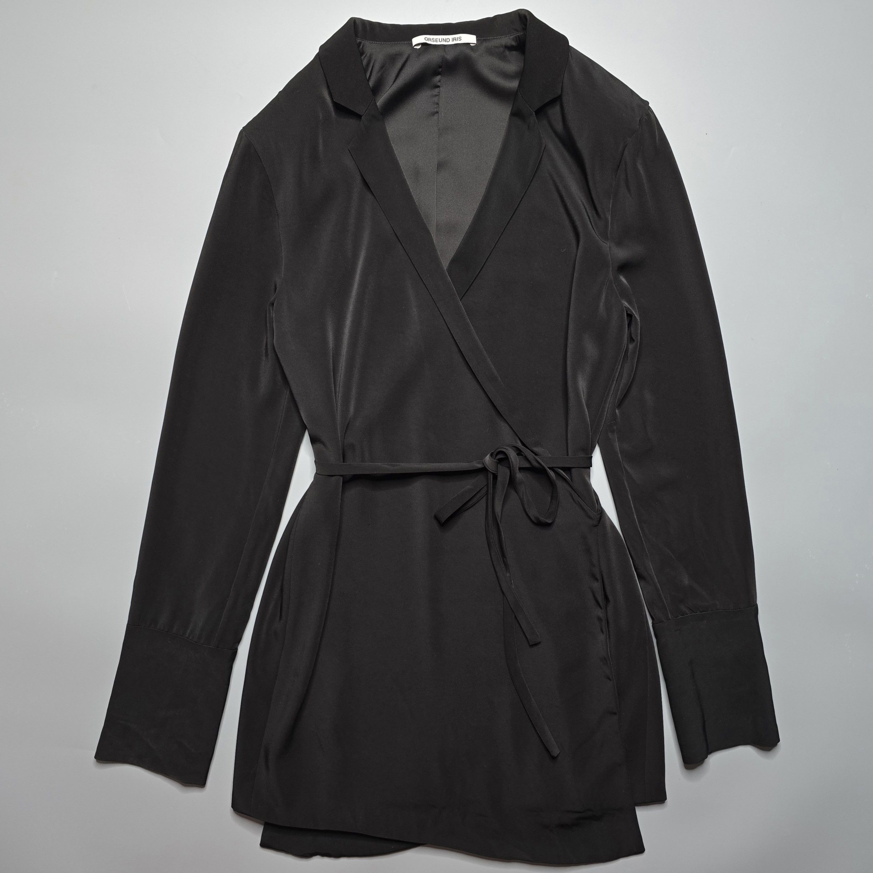 Orseund Iris Orseund Iris - Boxy Crepe Wrap Mini Dress Size L / US 10 / IT 46 - 1 Thumbnail