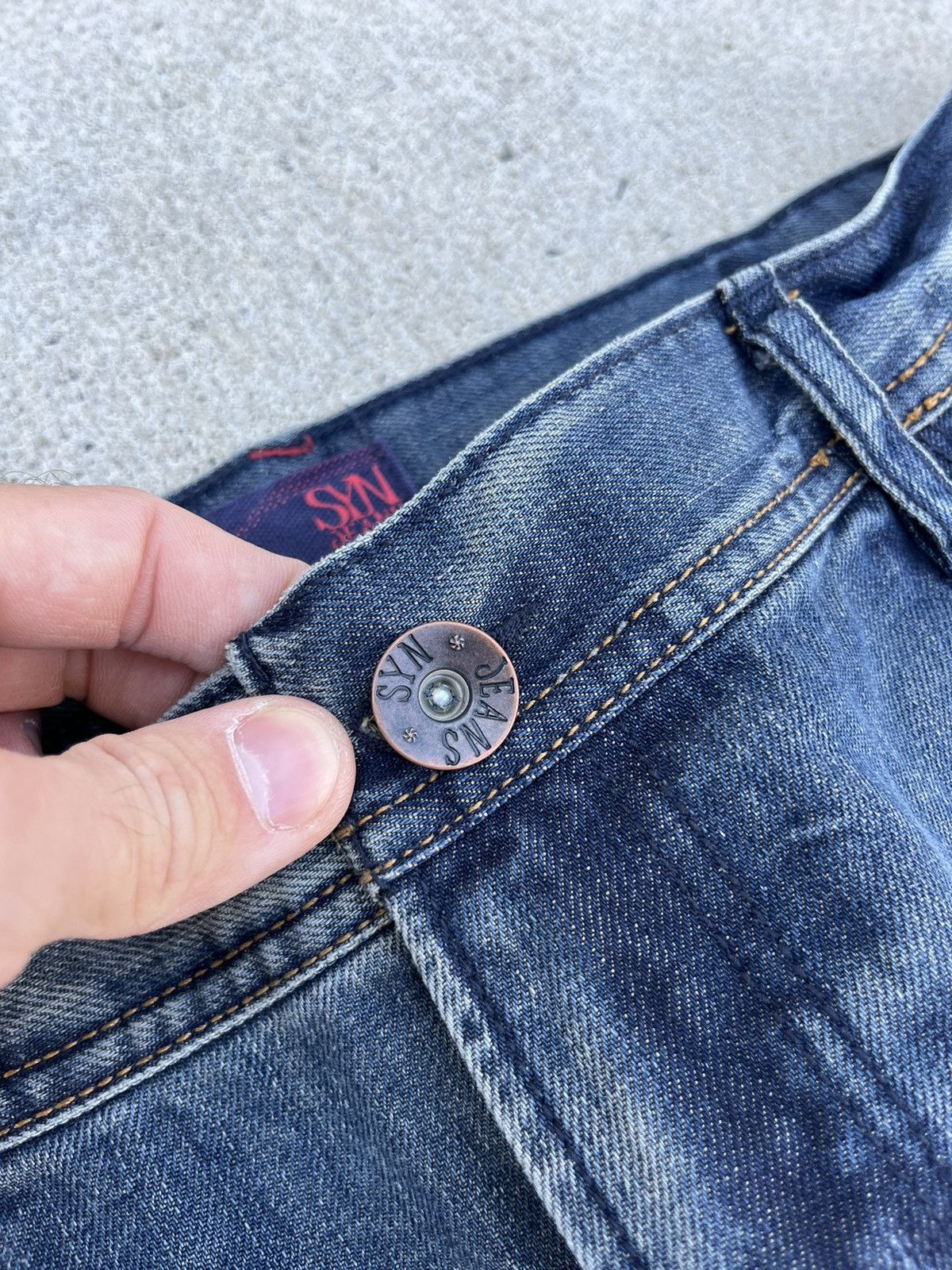 JNCO × Japanese Brand × Vintage Vintage 00’s SYN Hip-Hop Baggy Jeans Size US 40 / EU 56 - 5 Thumbnail