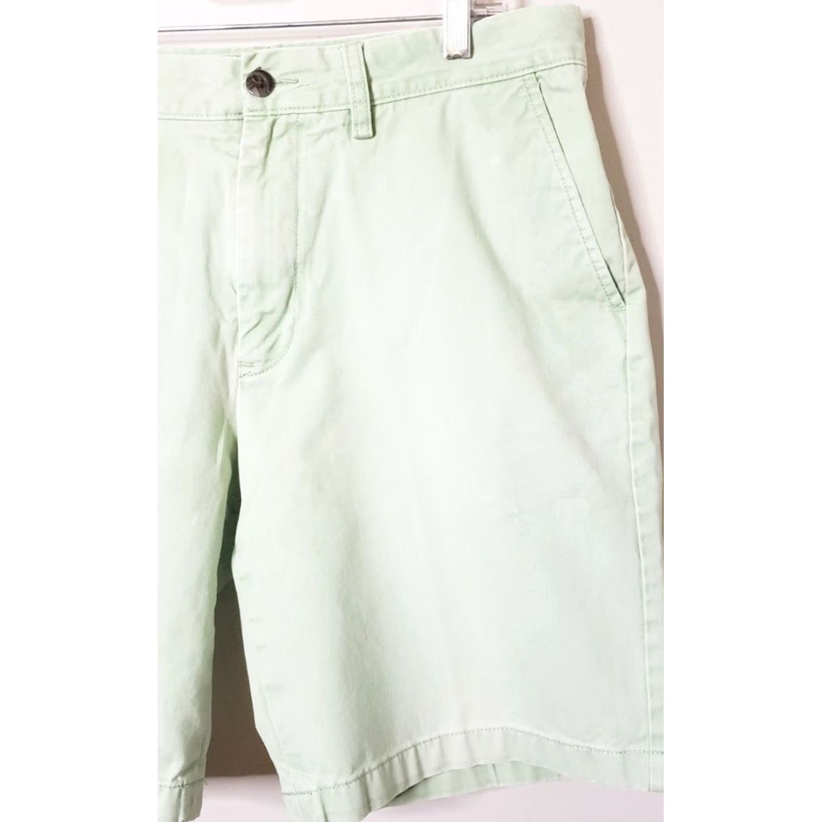 Nautica Nautica Classic Fit Men's Shorts 33" Waist 9" Inseam Mint Green 100% Cotton EUC Shorts Mens Regular Waist 33 Green Mint NAUTICA Size US 33 - 2 Thumbnail