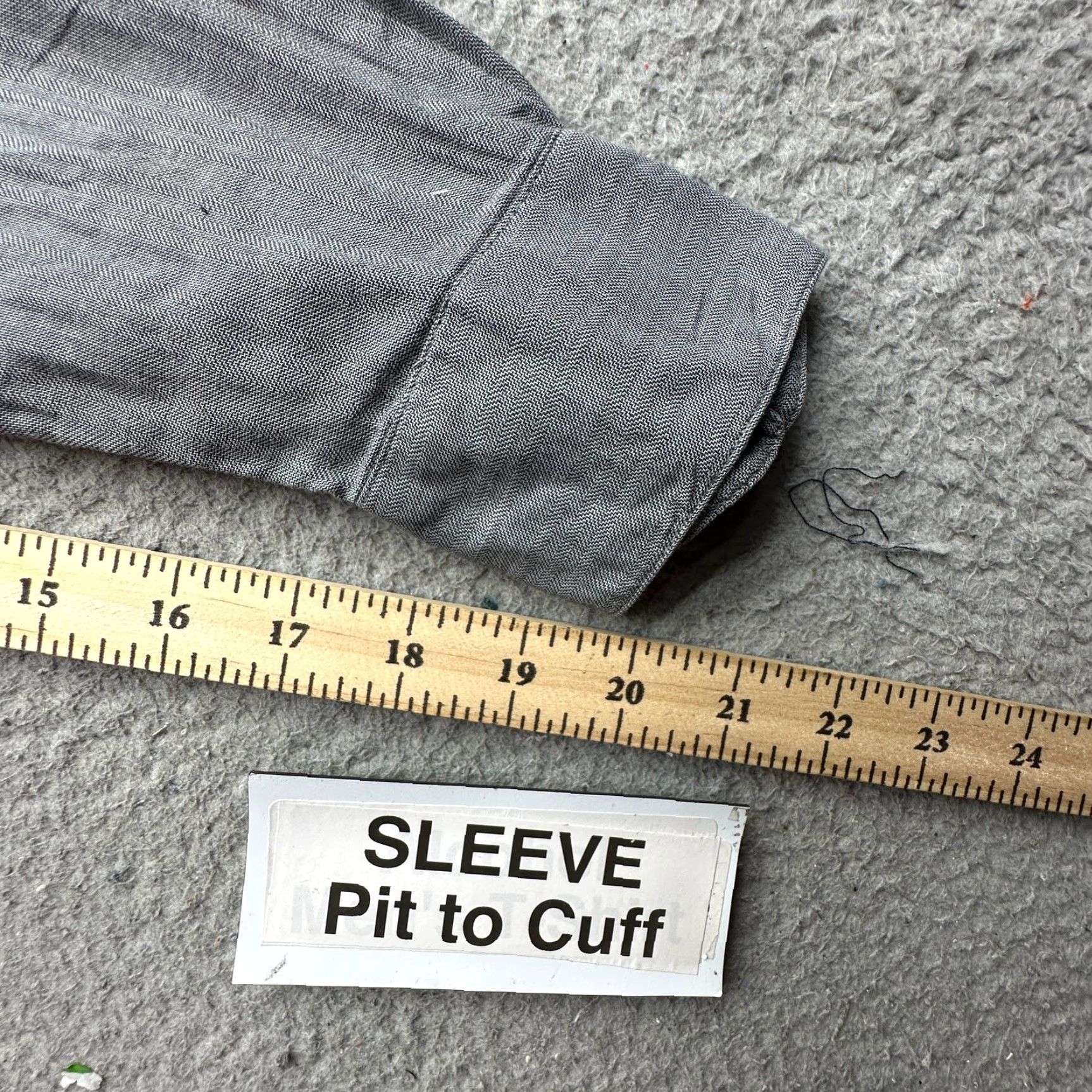 John Varvatos John Varvatos Gray Shirt Long Sleeve Button Up Mens Medium Cotton Shirt Size US M / EU 48-50 / 2 - 3 Thumbnail