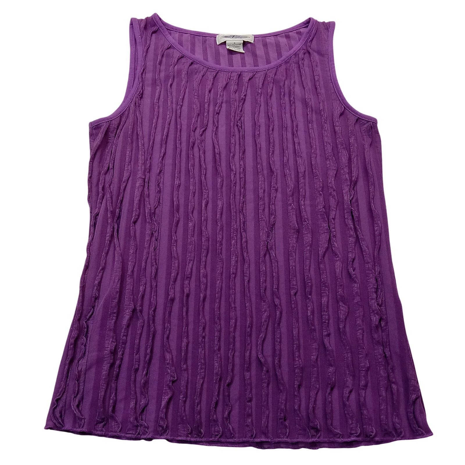 & Other Stories Once Again Ruffle Top S Women's Sleeveless Blouse Purple Size S / US 4 / IT 40 - 1 Thumbnail