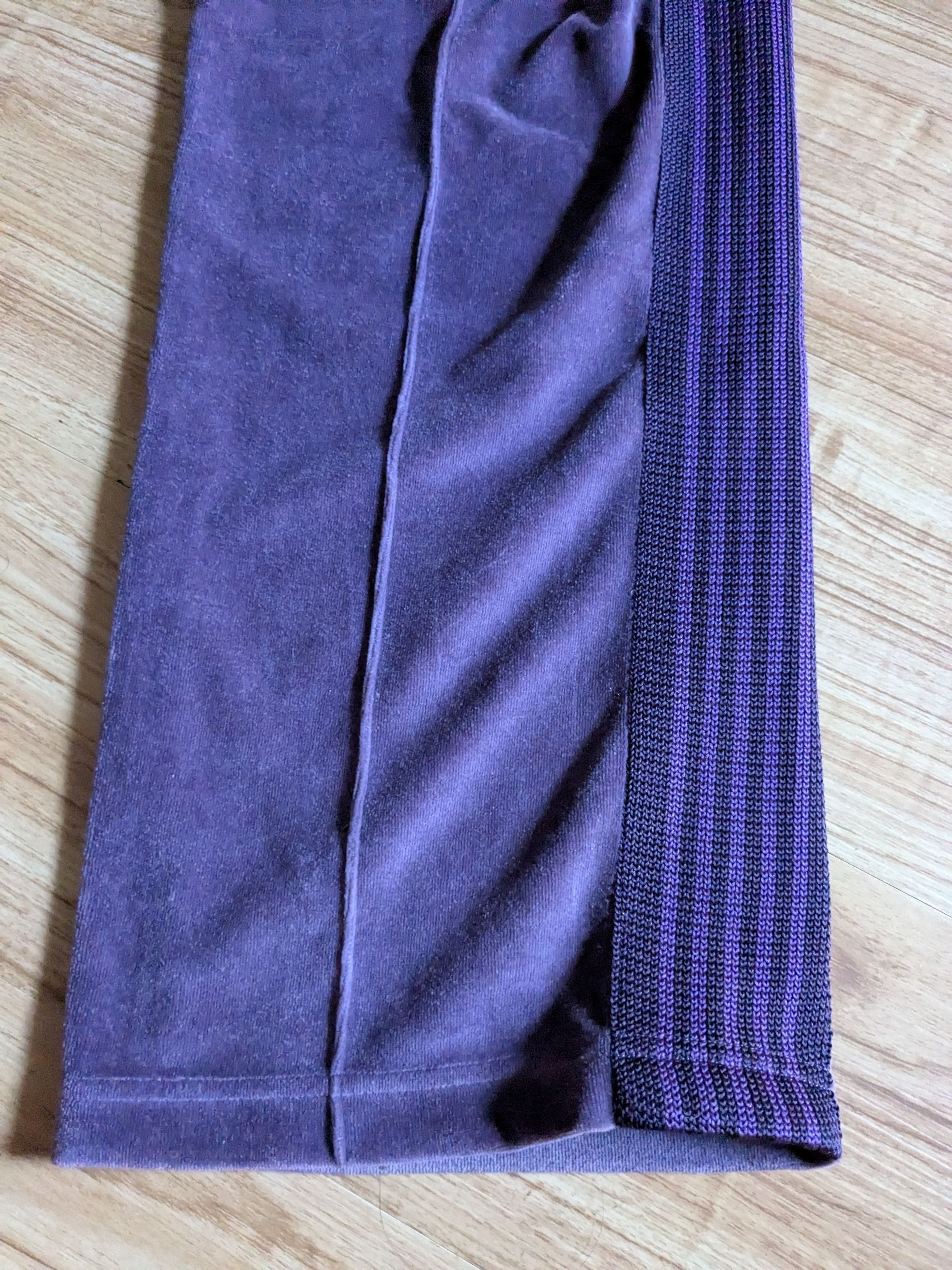 Needles Needles Velvet Sweatpants Joggers Purple Large Size US 32 / EU 48 - 9 Thumbnail