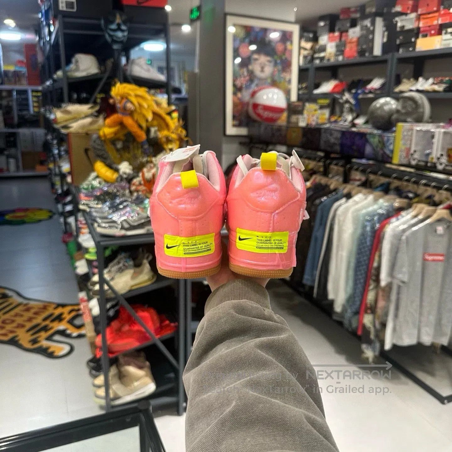 Nike Nike Air Force 1 Racer Pink. Size US 11 / EU 44 - 3 Thumbnail