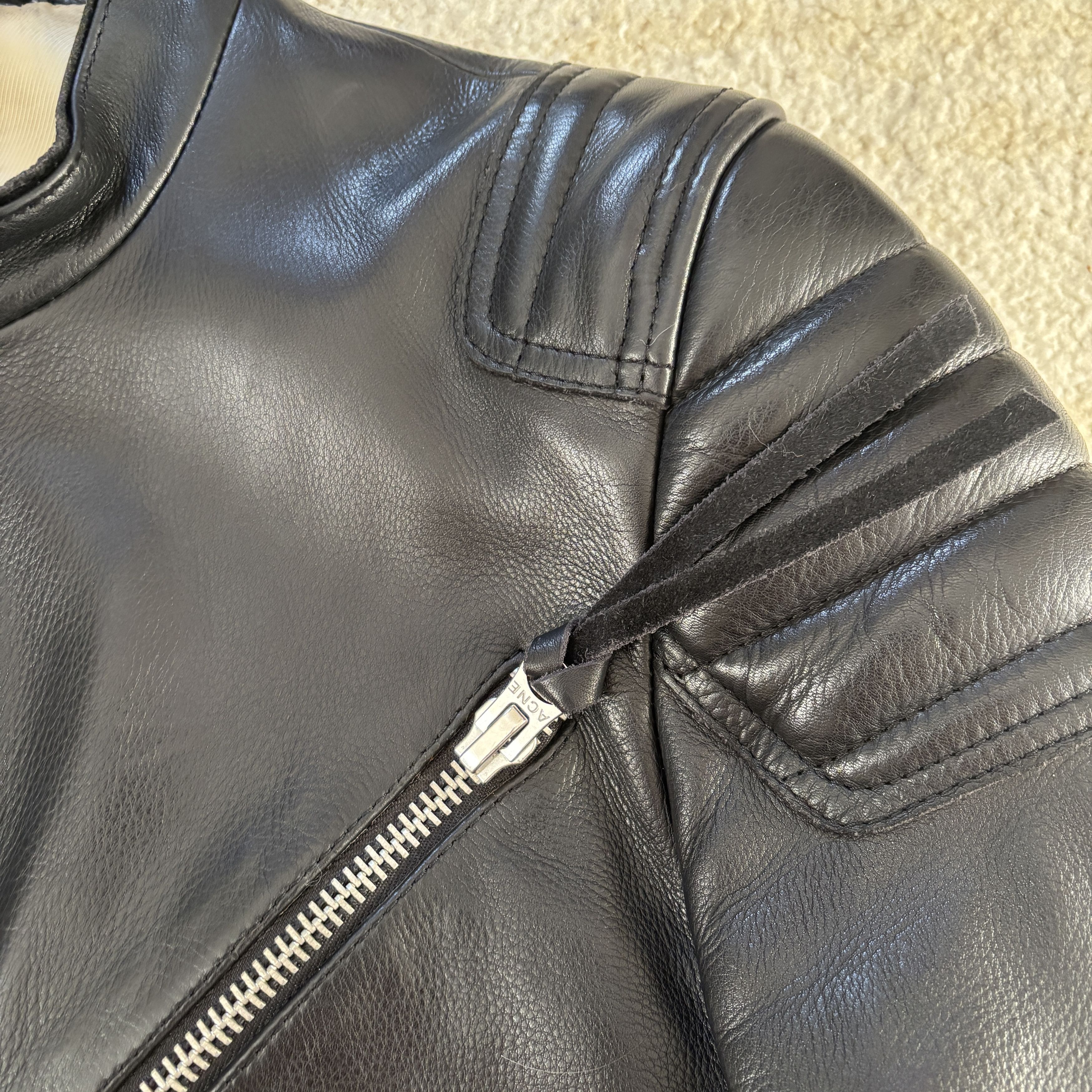 Acne Studios Oliver Leather Jacket Size US S / EU 44-46 / 1 - 5 Thumbnail
