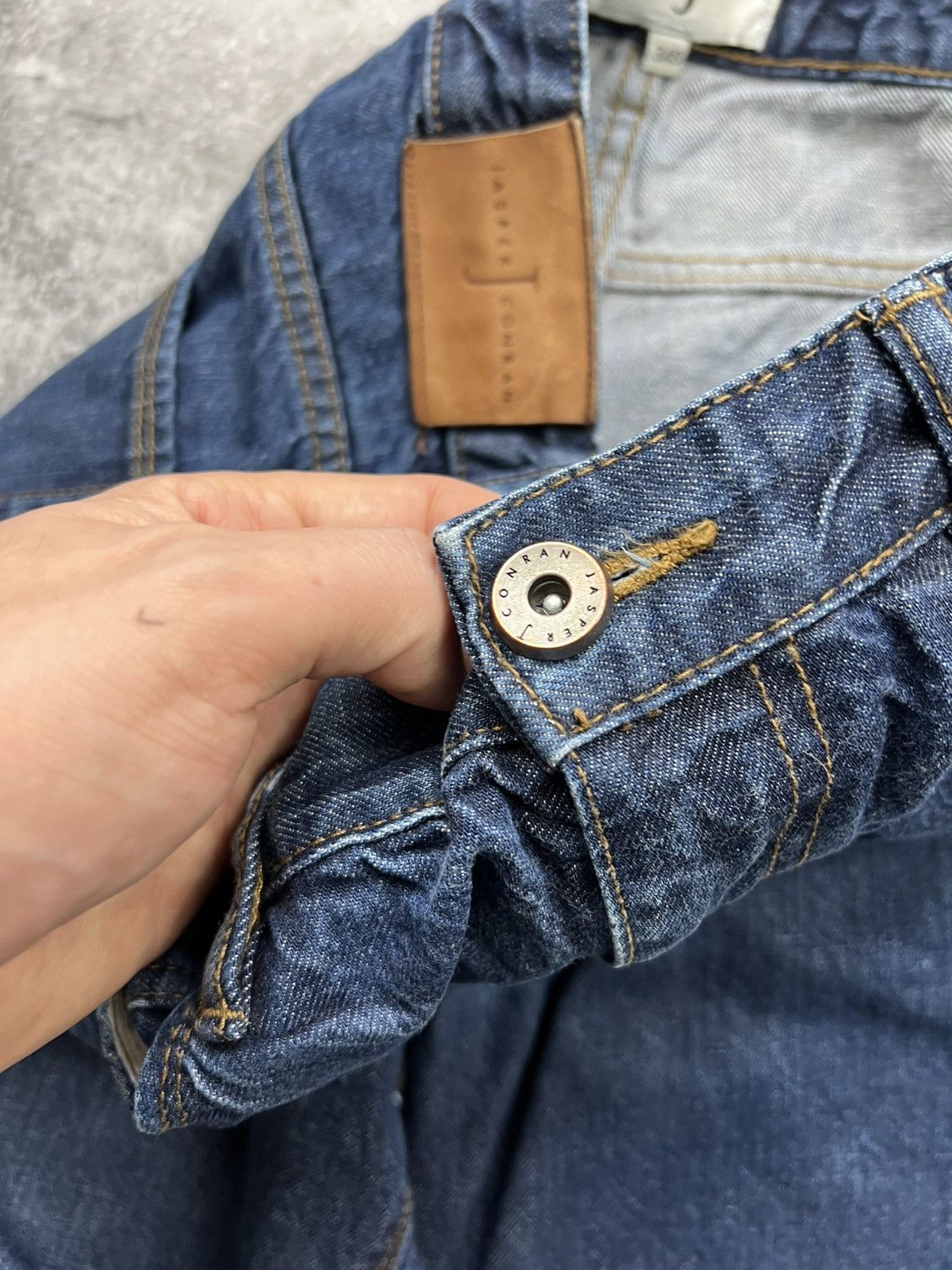 Jasper Conran Jasper Conran Blue Denim Pants Jeans Size US 34 / EU 50 - 7 Thumbnail