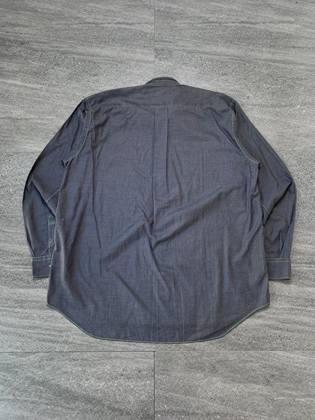 Comme des Garcons SHIRT Contrast Stitching tiny Collared Shirt - Medium Size US M / EU 48-50 / 2 - 9 Thumbnail