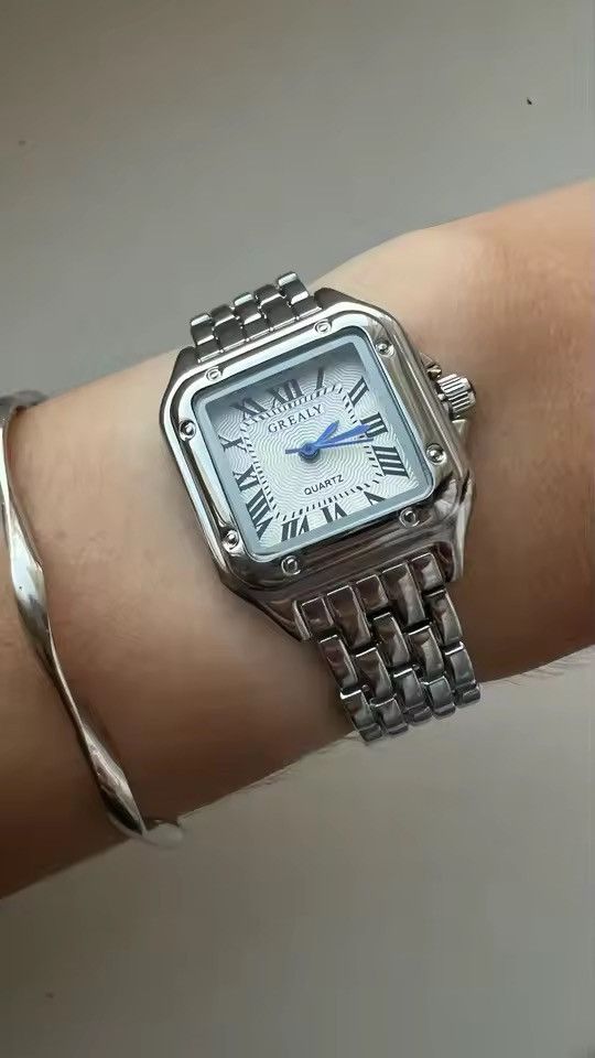 Jewelry Vintage Style Square Quartz Watch Size ONE SIZE - 1 Thumbnail