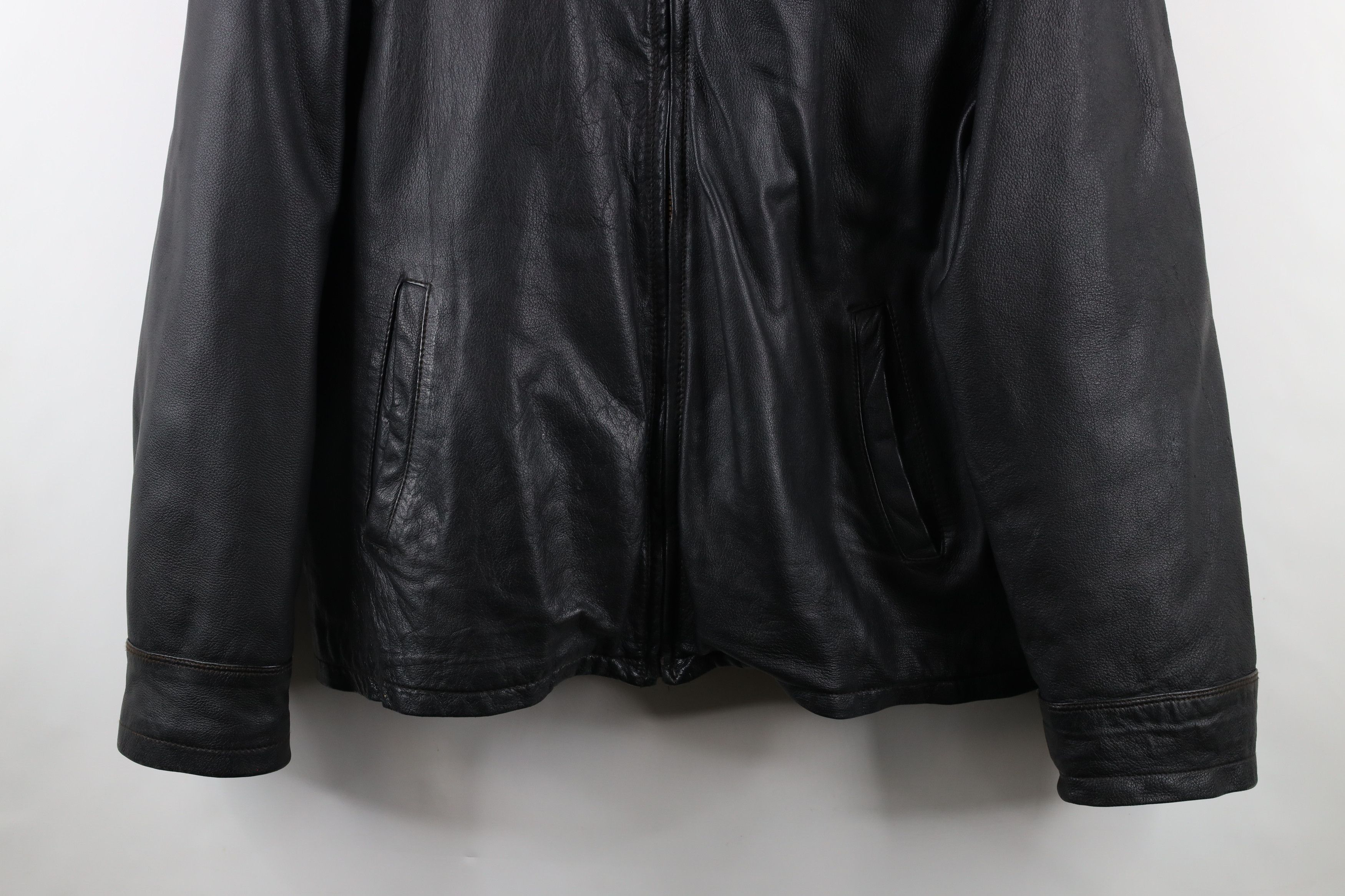L.L. Bean × Vintage Vintage 90s LL Bean Goatskin Leather Flight Bomber Jacket Size US XXL / EU 58 / 5 - 3 Thumbnail