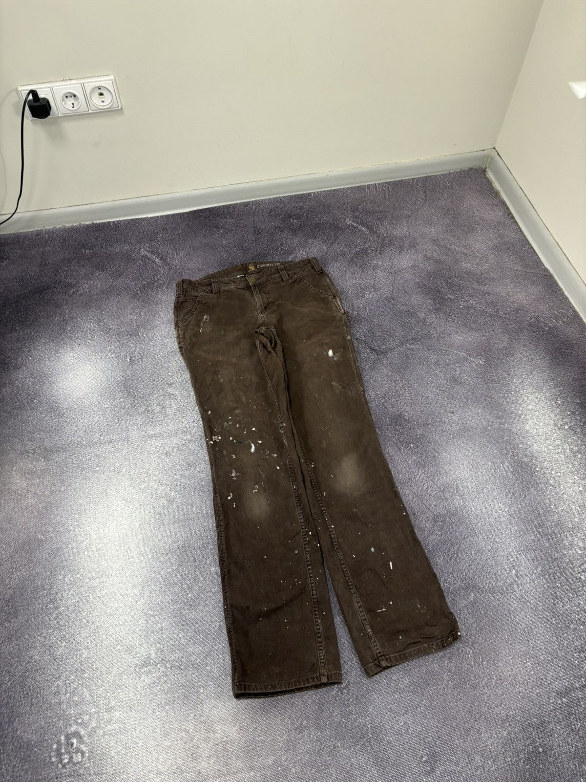 Carhartt Vintage Carhartt Workwear Y2K Brown Hype Carpenter Pants Size US 30 / EU 46 - 8 Thumbnail