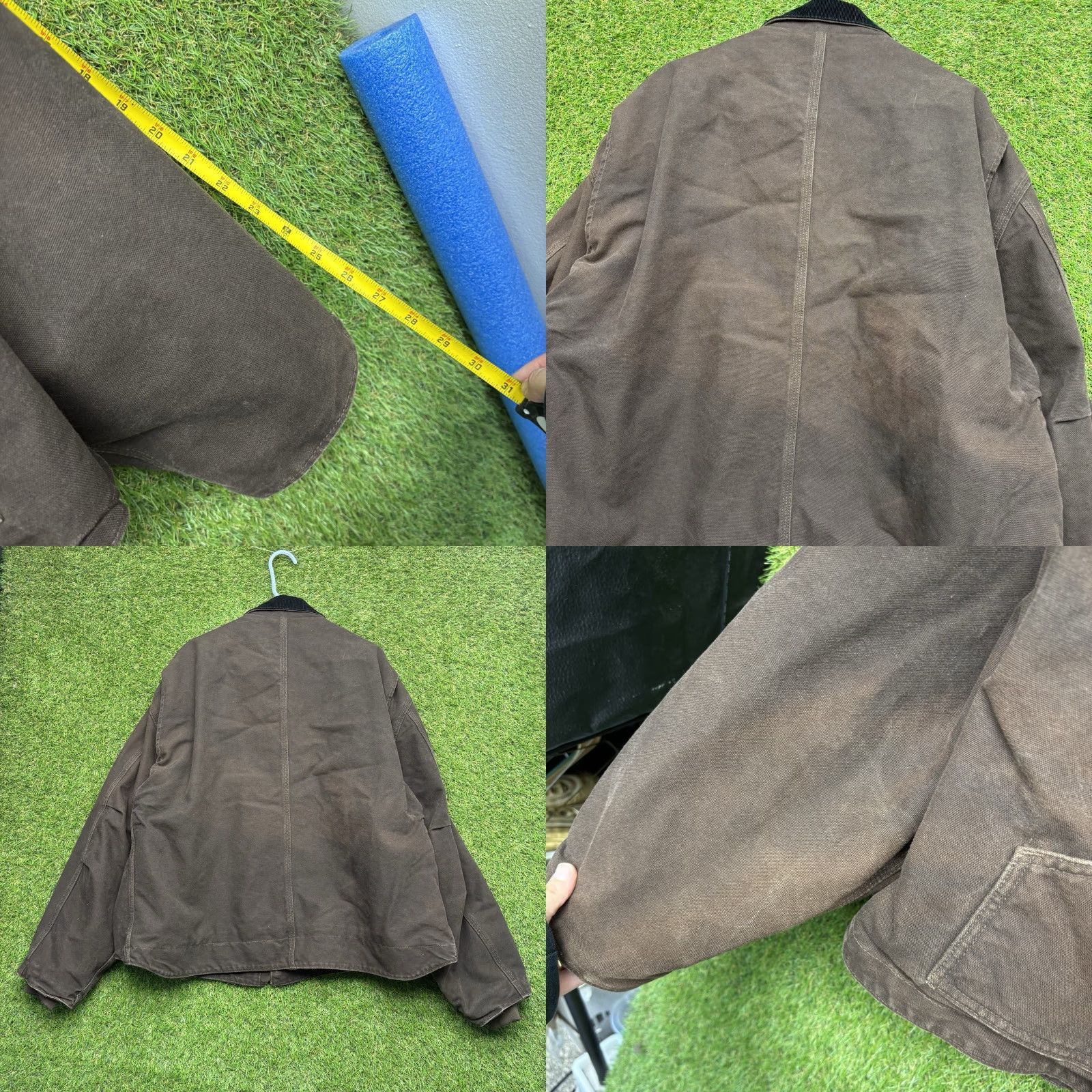 Carhartt VINTAGE Carhartt Jacket Mens 2XL Canvas Cotton Bomber Jacket Brown Lined Pockets 90s Style Size US XXL / EU 58 / 5 - 8 Thumbnail