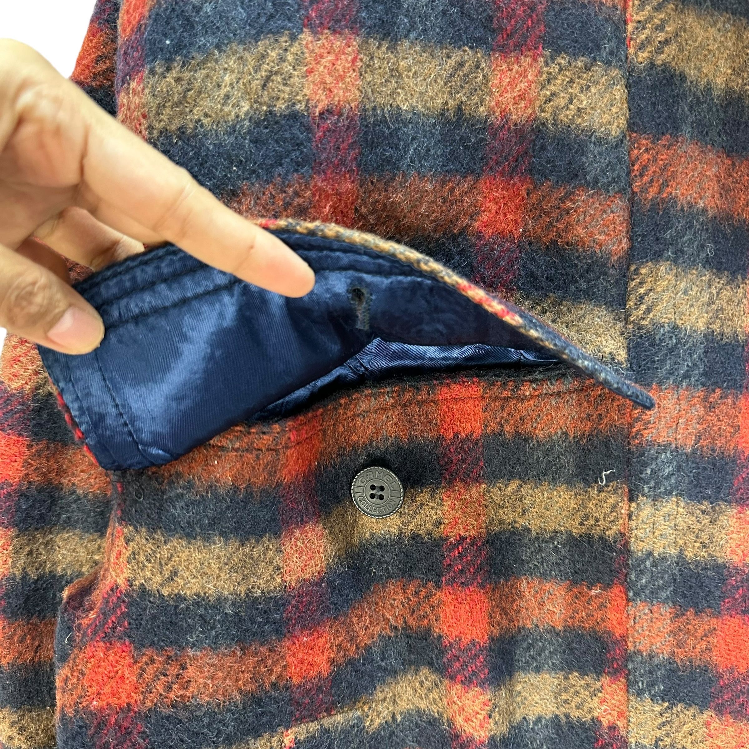 Camel CAMEL COLLECTION Turtleneck Tartan Wool Jacket #A57-1302 Size US L / EU 52-54 / 3 - 8 Thumbnail