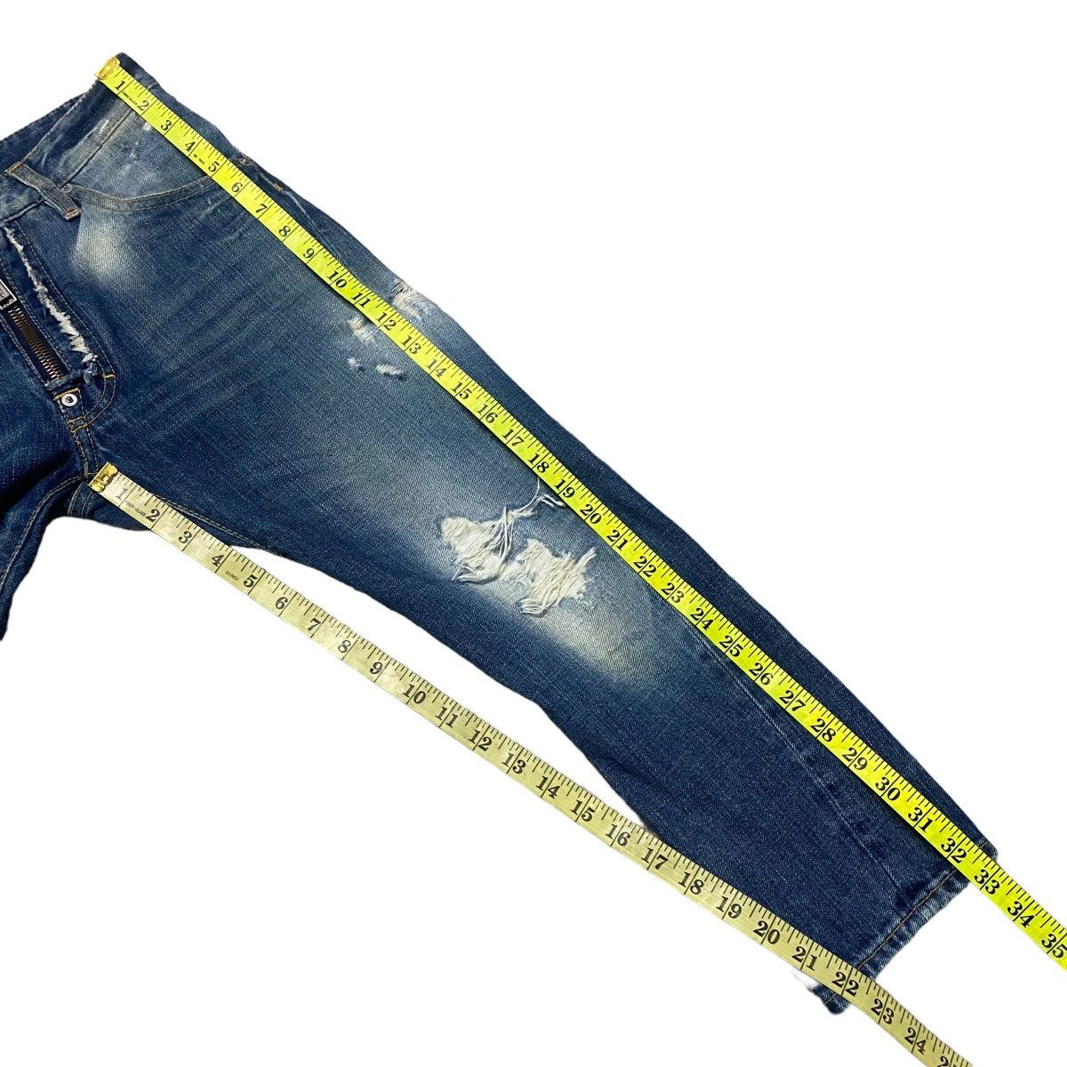 Dsquared2 Dsquared2 Distressed Denim Cropped Jeans Size 28" / US 6 / IT 42 - 22 Thumbnail
