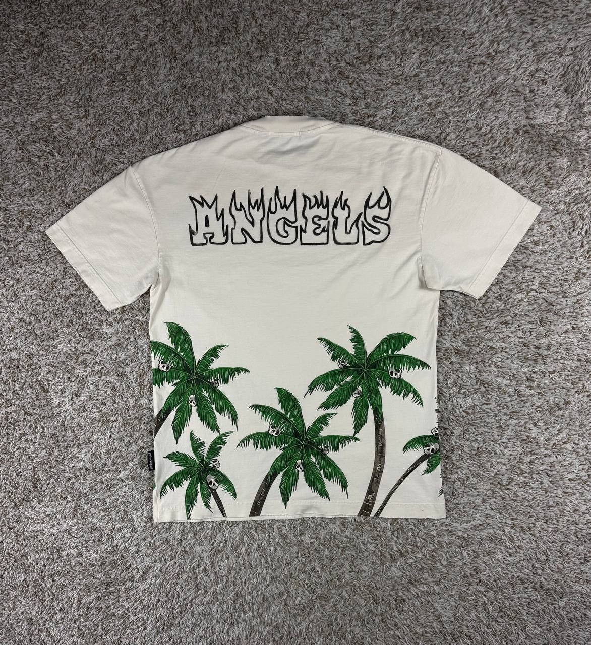 Palm Angels Palm Angels Men’s Palm and Skull White T-Shirt Size US S / EU 44-46 / 1 - 14 Thumbnail