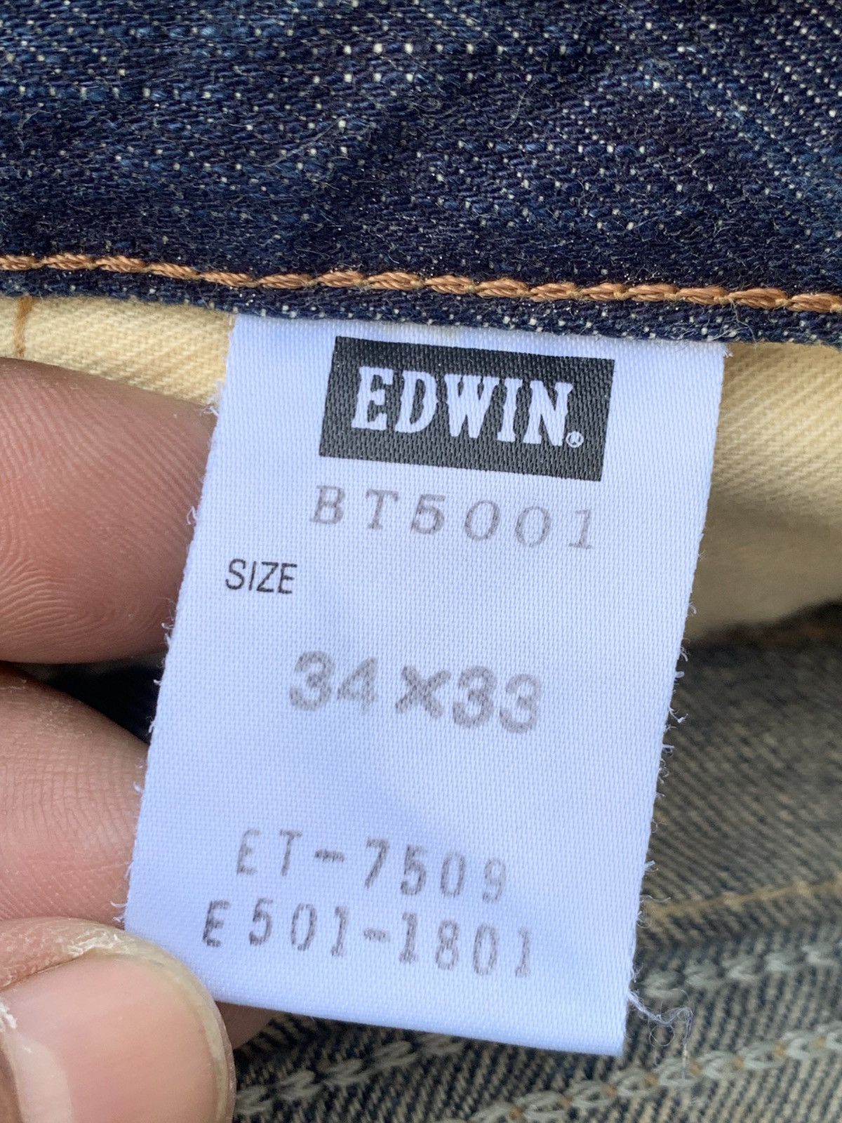 Edwin FLARE EDWIN 503 BLUE TRIP.THIS EDWIN FOR SALE JAPAN ONLY. Size US 36 / EU 52 - 11 Thumbnail