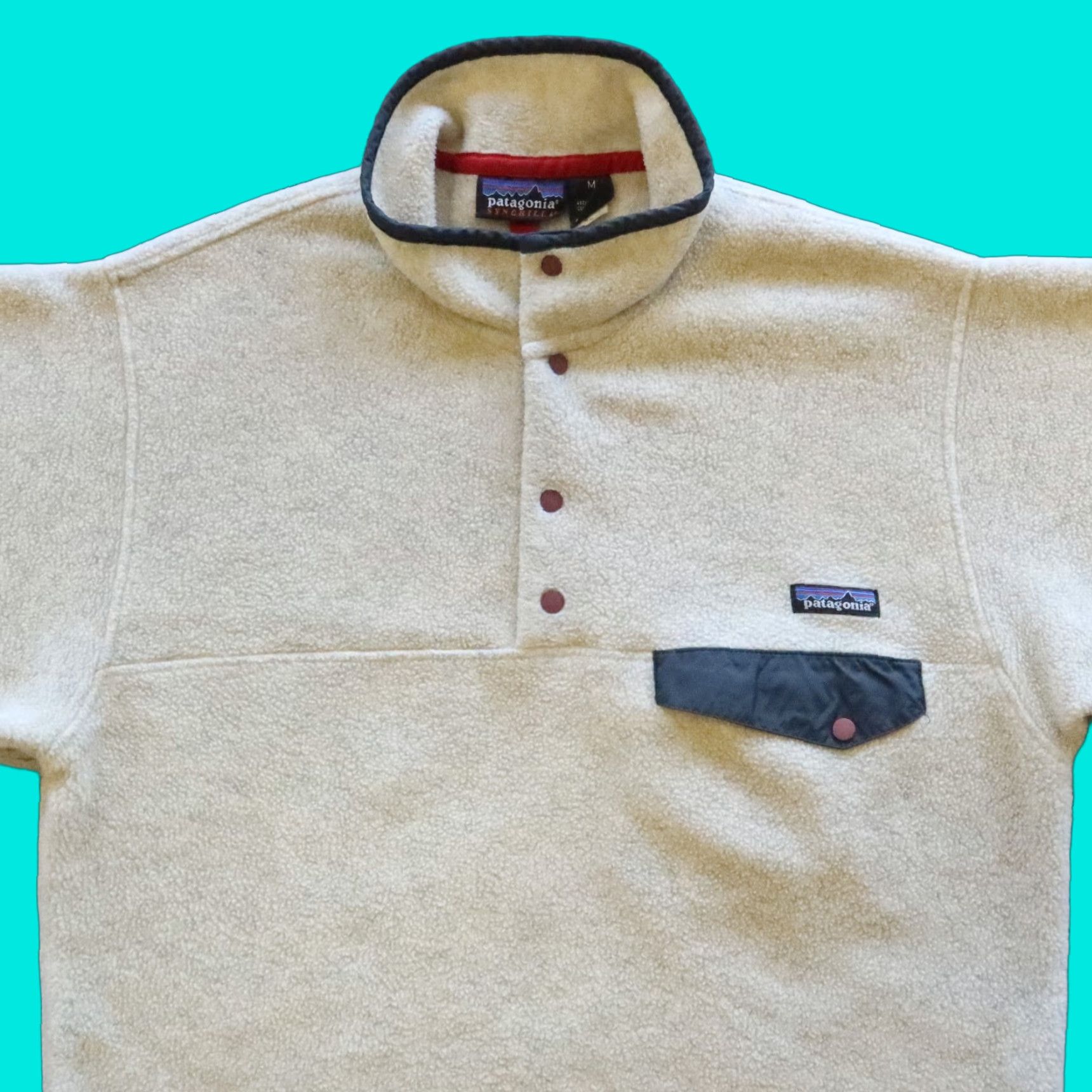 Patagonia VINTAGE Patagonia Synchilla Fleece Pullover M Oatmeal Men Jacket Pullover Synchilla Fleece Patagonia M Oatmeal Mens 90s Size US M / EU 48-50 / 2 - 1 Thumbnail