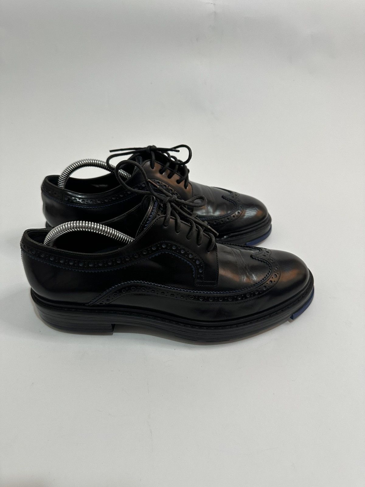 Dior Dior Black/Navy Blue Patent Leather Brogue Oxford Size 41 EU Size US 8 / EU 41 - 3 Thumbnail