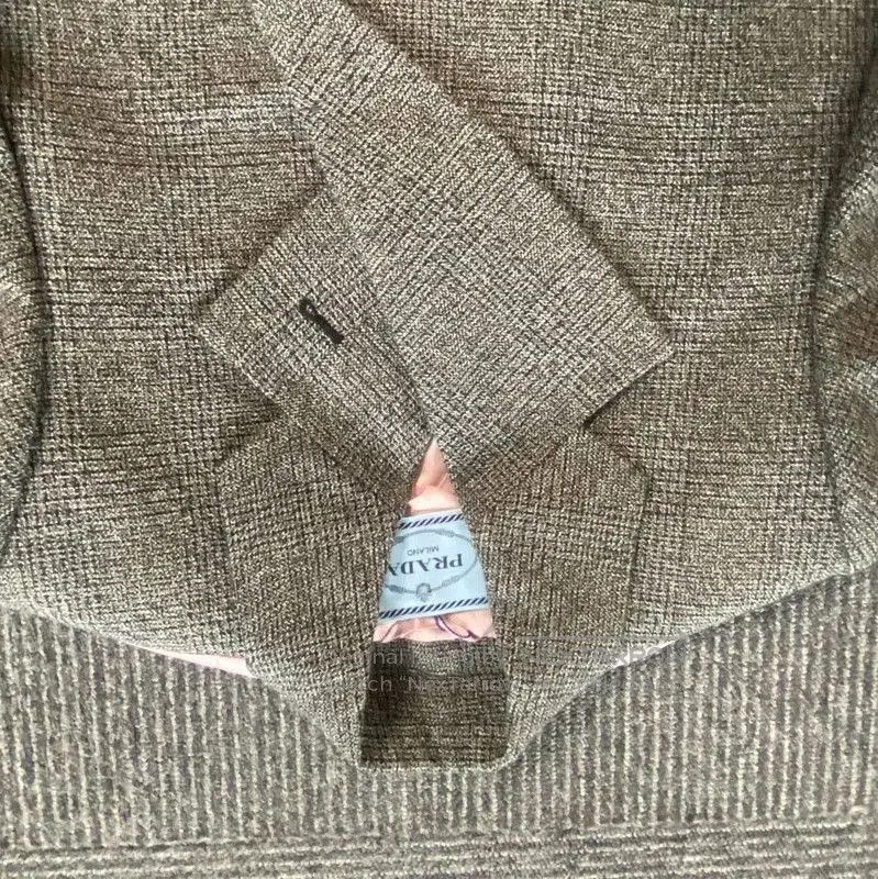 Prada Prada Women’s Double-Breasted Cotton Coat in Dark Gray. Size M / US 6-8 / IT 42-44 - 3 Thumbnail