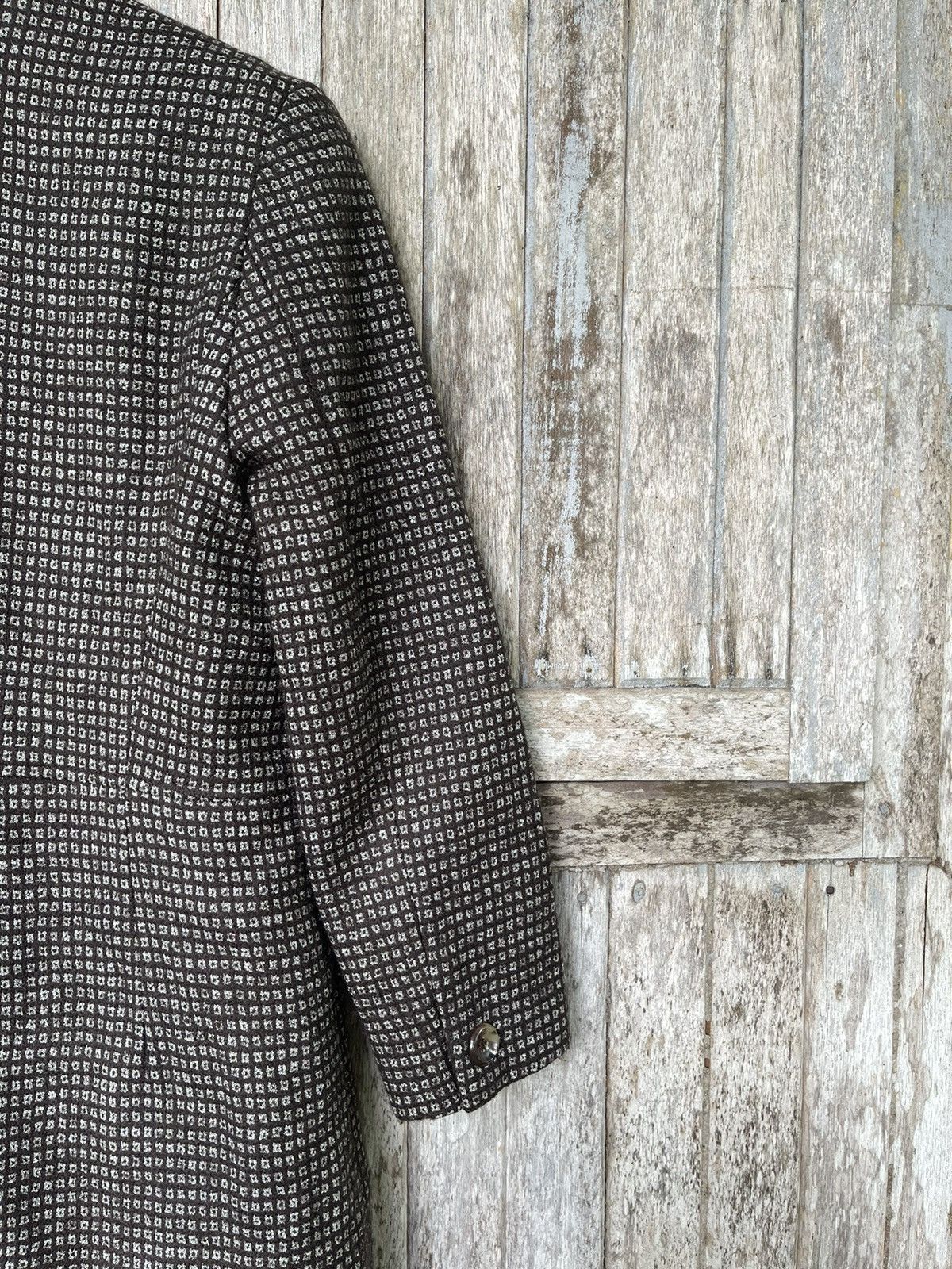 Designer Sofía Rossi Vintage Houndstooth Long Coat – Size 9AR (JP) Size M / US 6-8 / IT 42-44 - 13 Thumbnail