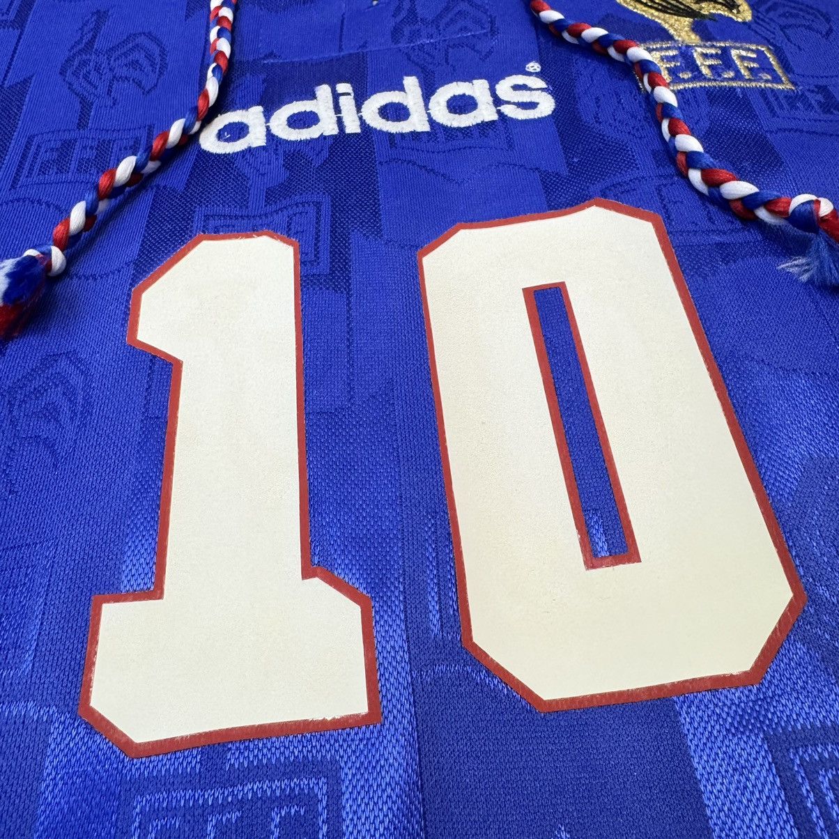 Adidas France Euro 1996 home shirt #10 Zidane Size US M / EU 48-50 / 2 - 5 Thumbnail