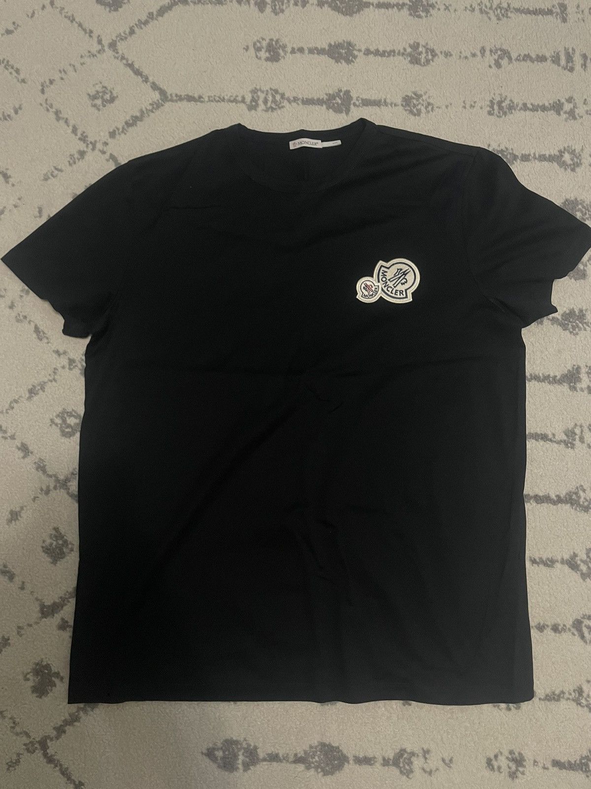 Moncler MONCLER Double Logo Cotton Jersey T-Shirt Size US XL / EU 56 / 4 - 1 Thumbnail