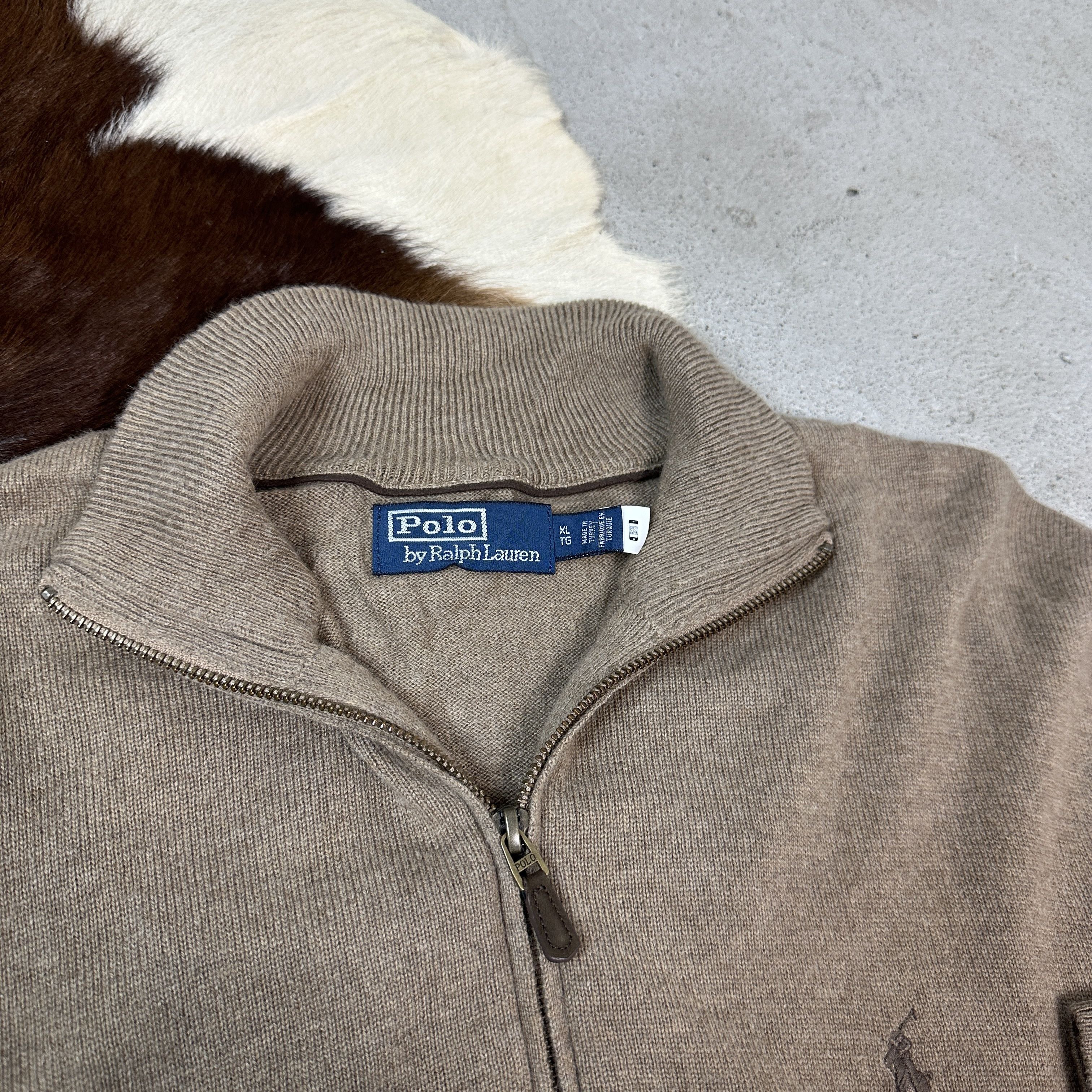 Polo Ralph Lauren × Vintage Polo Ralph Lauren 1/4 Zip Wool Sweater Size US XL / EU 56 / 4 - 4 Thumbnail