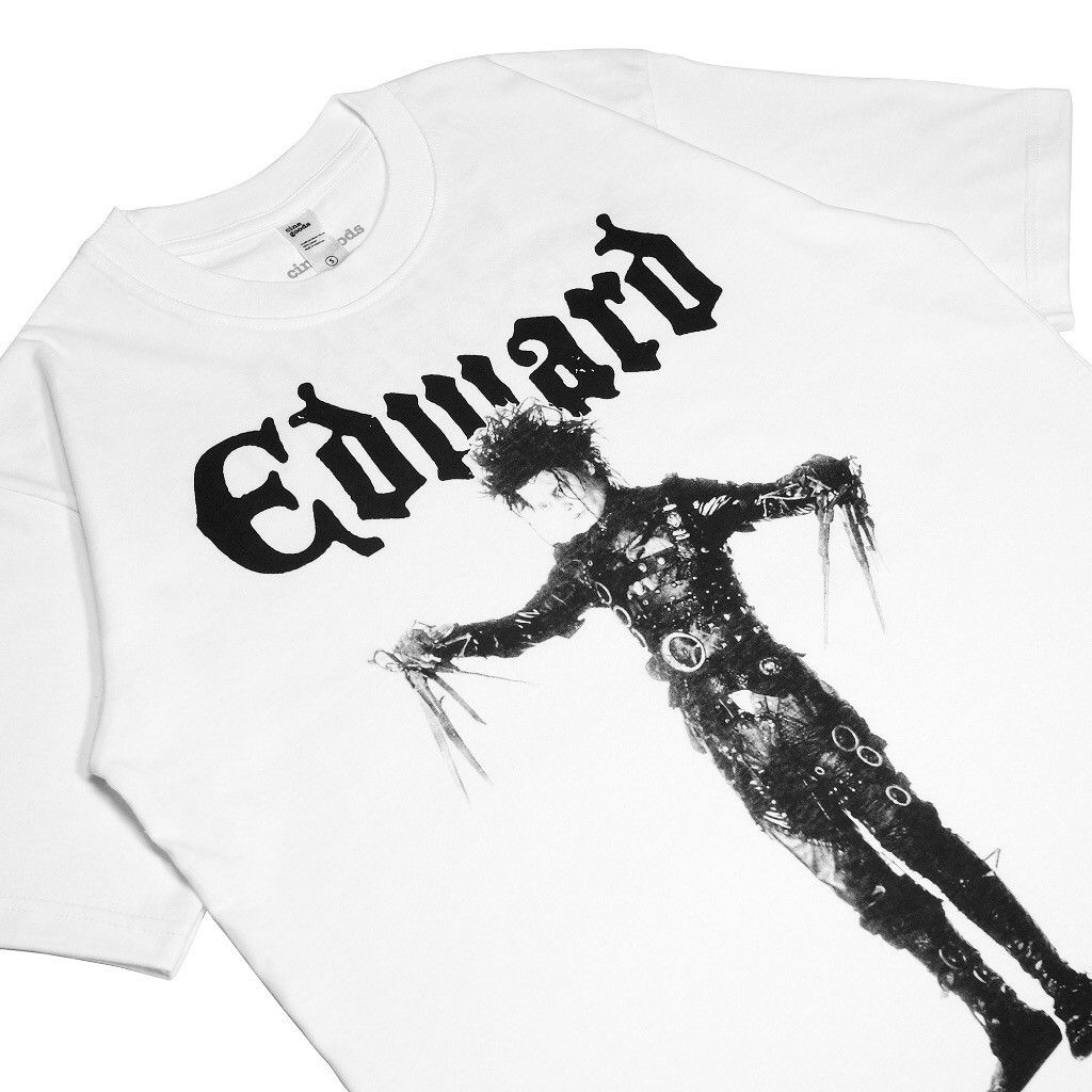 image of Art x Arts Science Edward Scissorhands Tshirt - White Vintage Movies in Black, Men's (Size XL)