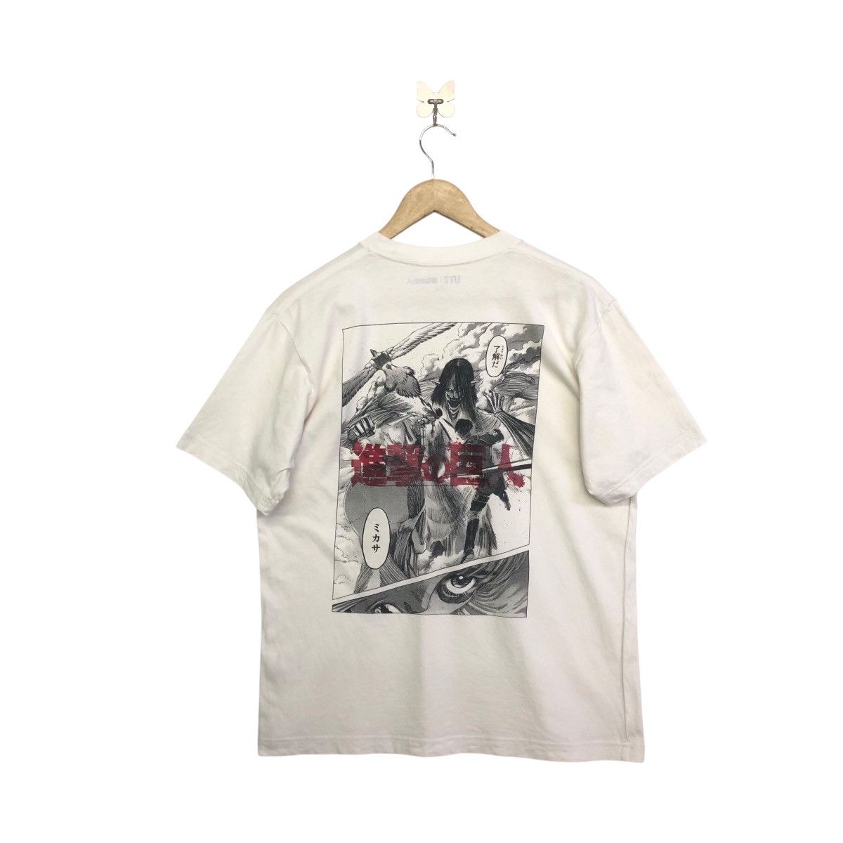 Uniqlo Uniqlo X Attack On Titan Final Season Anime Backhitt Tshirt Size US M / EU 48-50 / 2 - 2 Thumbnail