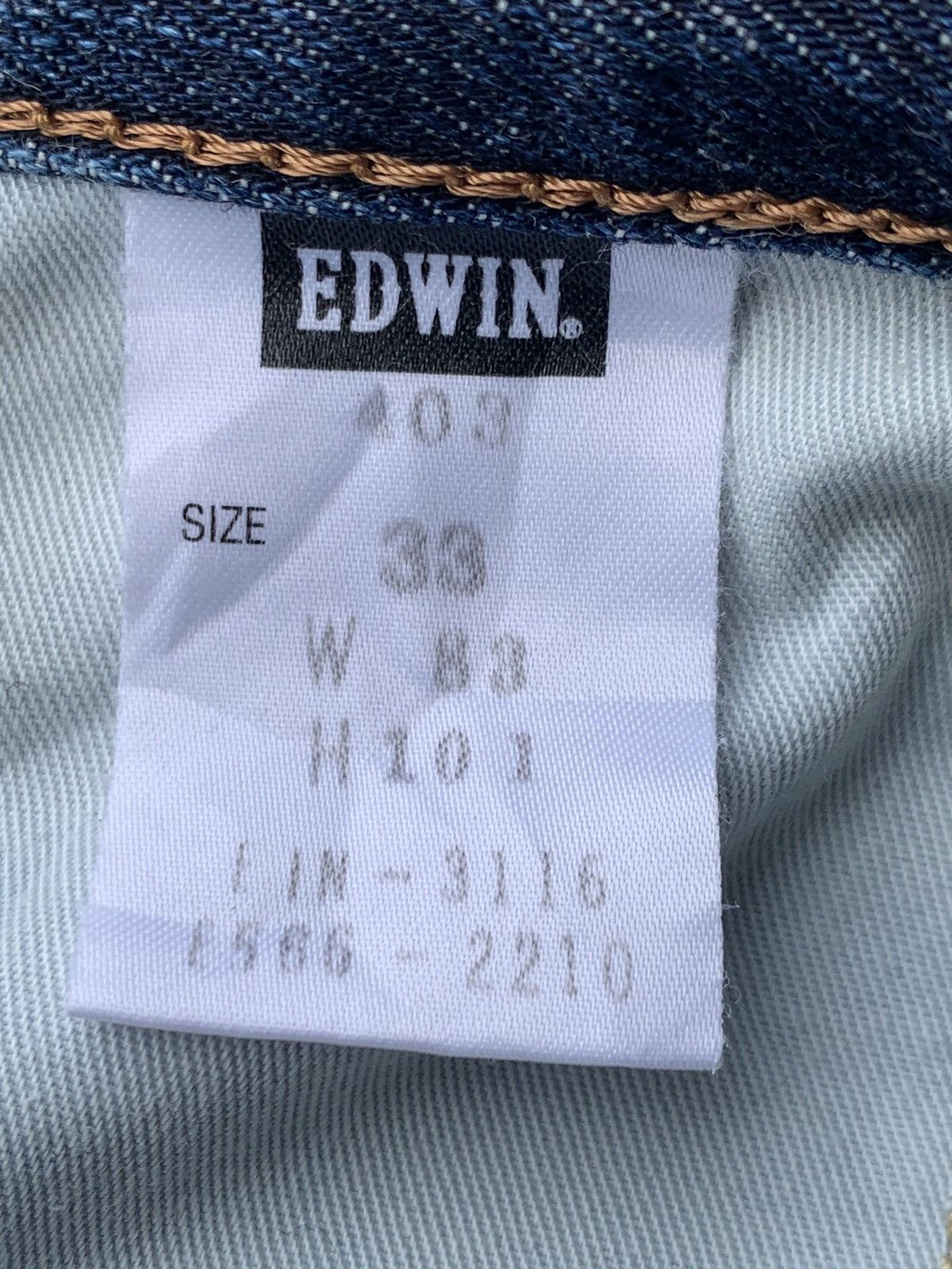 Edwin Distressed Edwin 403 made in japan 🇯🇵 Size US 34 / EU 50 - 5 Thumbnail