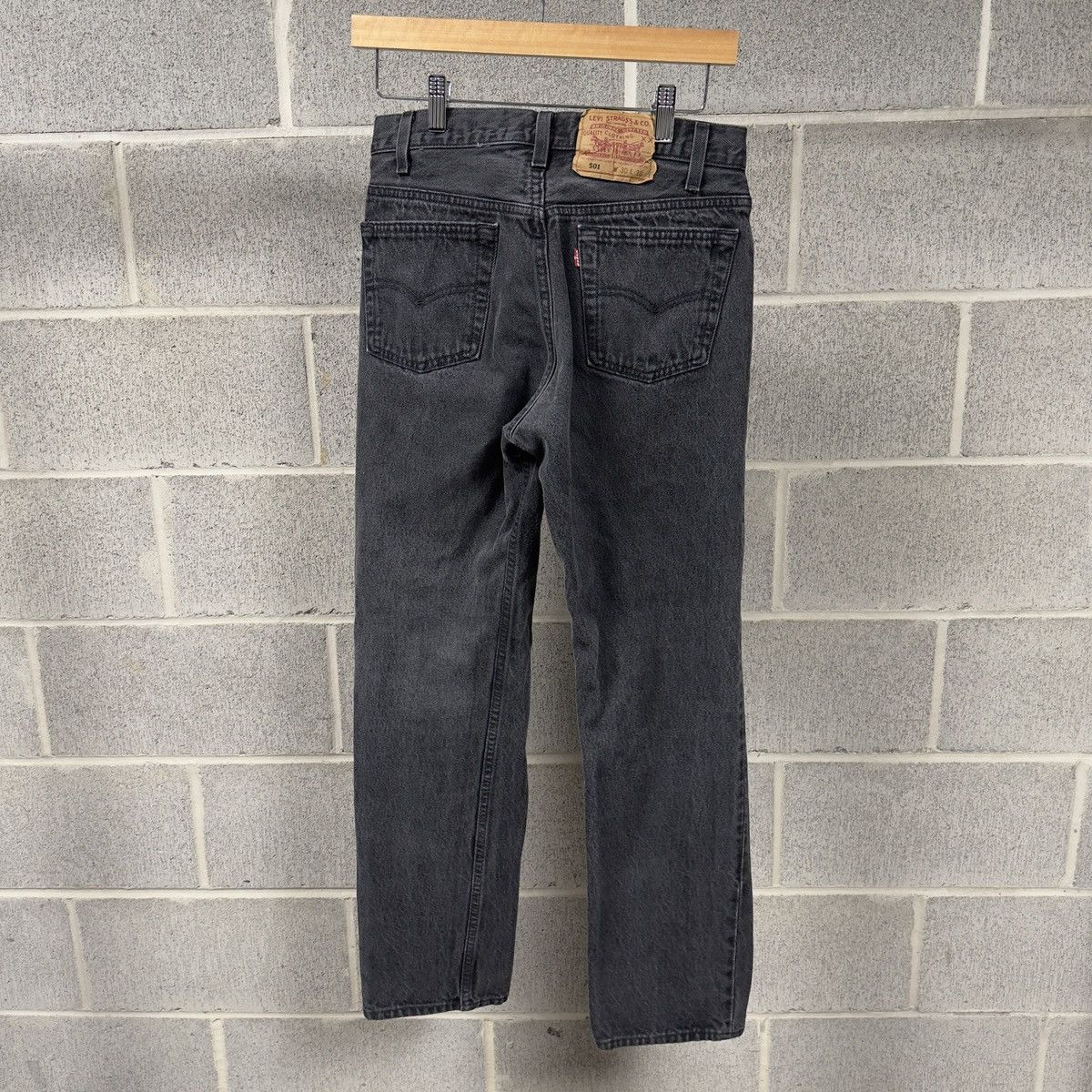 Levi's Vintage 90s Levi's 501 Faded Black Jeans ERD Grunge Chrome Size US 28 / EU 44 - 2 Thumbnail