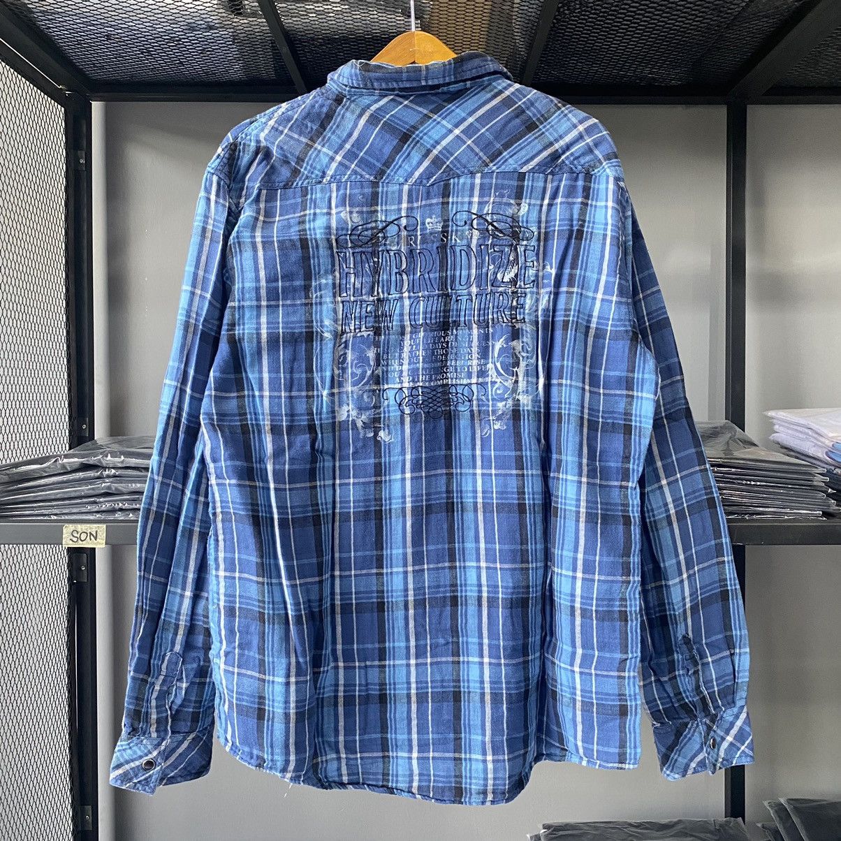 If Six Was Nine × Japanese Brand × Le Grande Bleu (L.G.B.) Japanese Style Russ-K Flannel and Plaid Button Up Shirt Size US XL / EU 56 / 4 - 12 Thumbnail