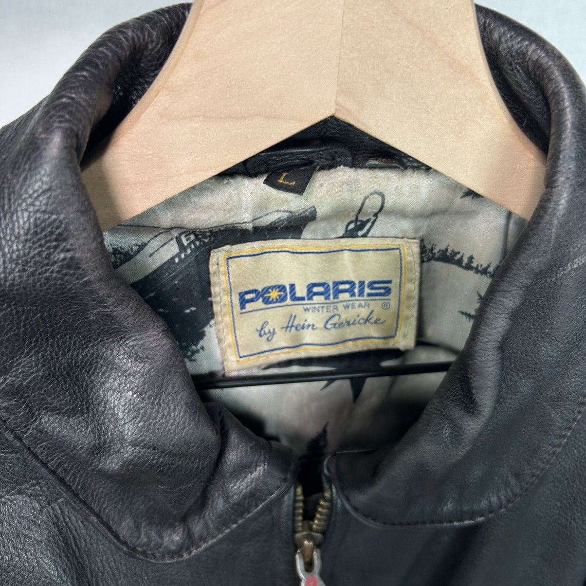 Other VTG Polaris Black Leather Hein Gericke Snowmobile Jacket Size US L / EU 52-54 / 3 - 5 Thumbnail