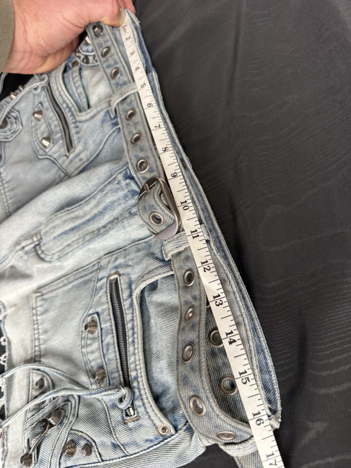 Balenciaga $4k+ FW23 Balenciaga demna studded Cagole skirt Demna grail Size US 30 / EU 46 - 7 Thumbnail