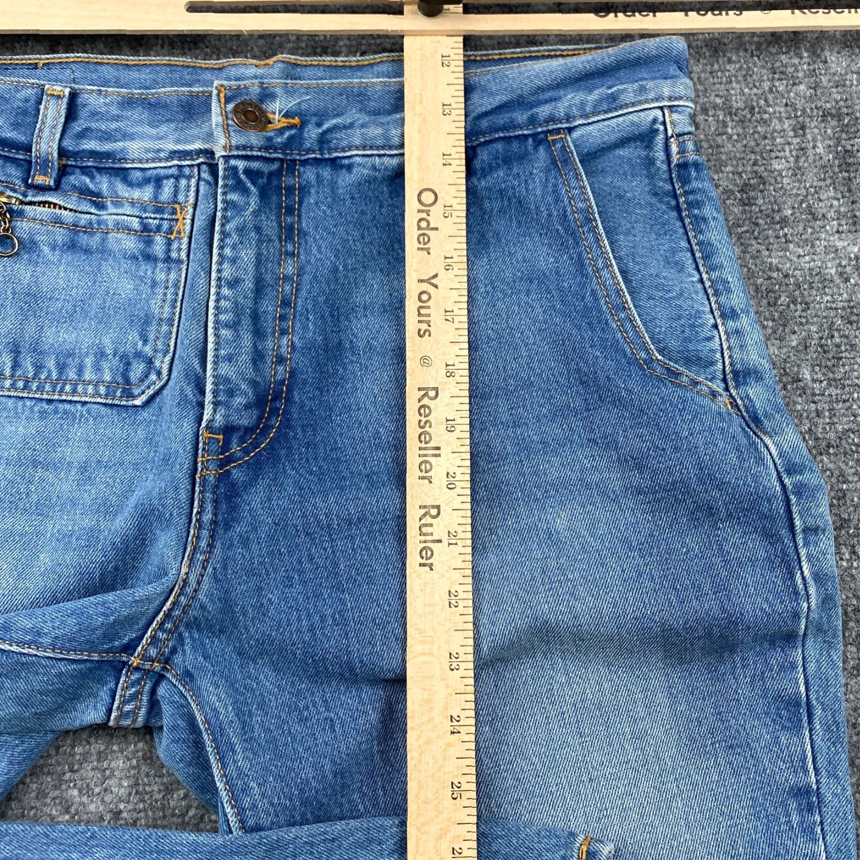 Levi's Levi's Jeans Womens 31 High Rise Zip Pockets Flared Vintage Style Bell Ribcage Distressed 5-Pocket Denim Blue Regular Fit Modern Men/Womens Size 24" / US 00 / IT 34 - 7 Thumbnail
