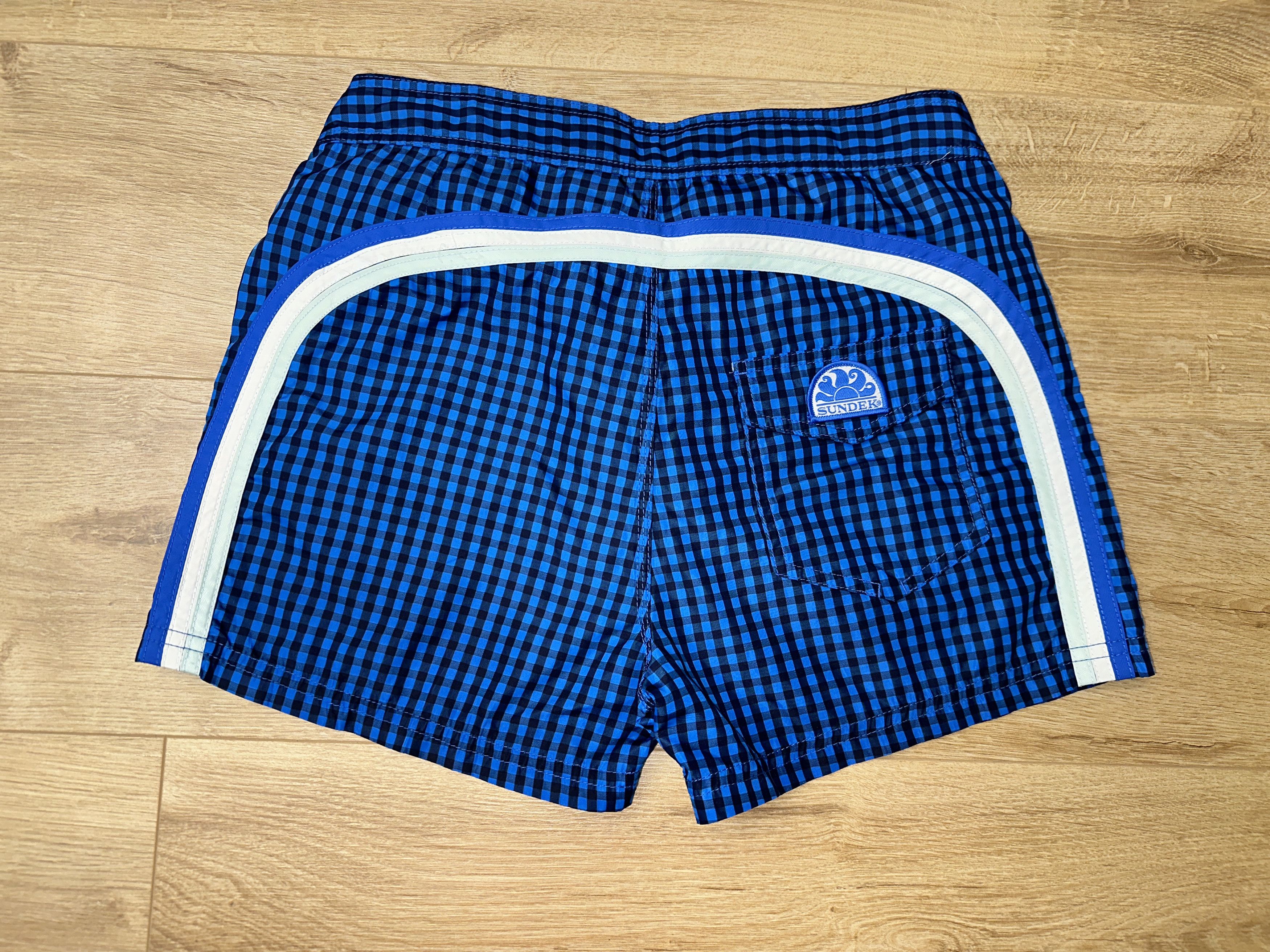 Sundek Sundek 29 Check Swim Trunks Rainbow Board Shorts Size 29 Size US 29 - 1 Thumbnail