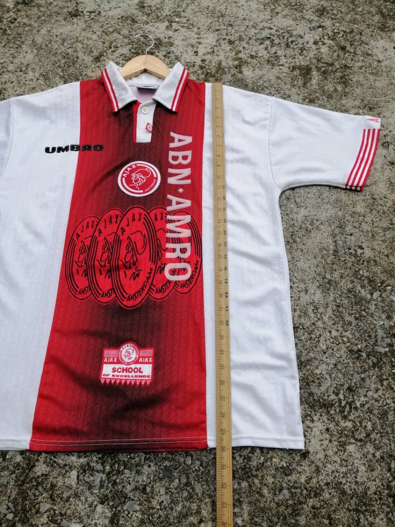 Umbro × Vintage Vintage 90s Umbro Ajax Amsterdam 94/95 Home Jersey Size US L / EU 52-54 / 3 - 3 Thumbnail